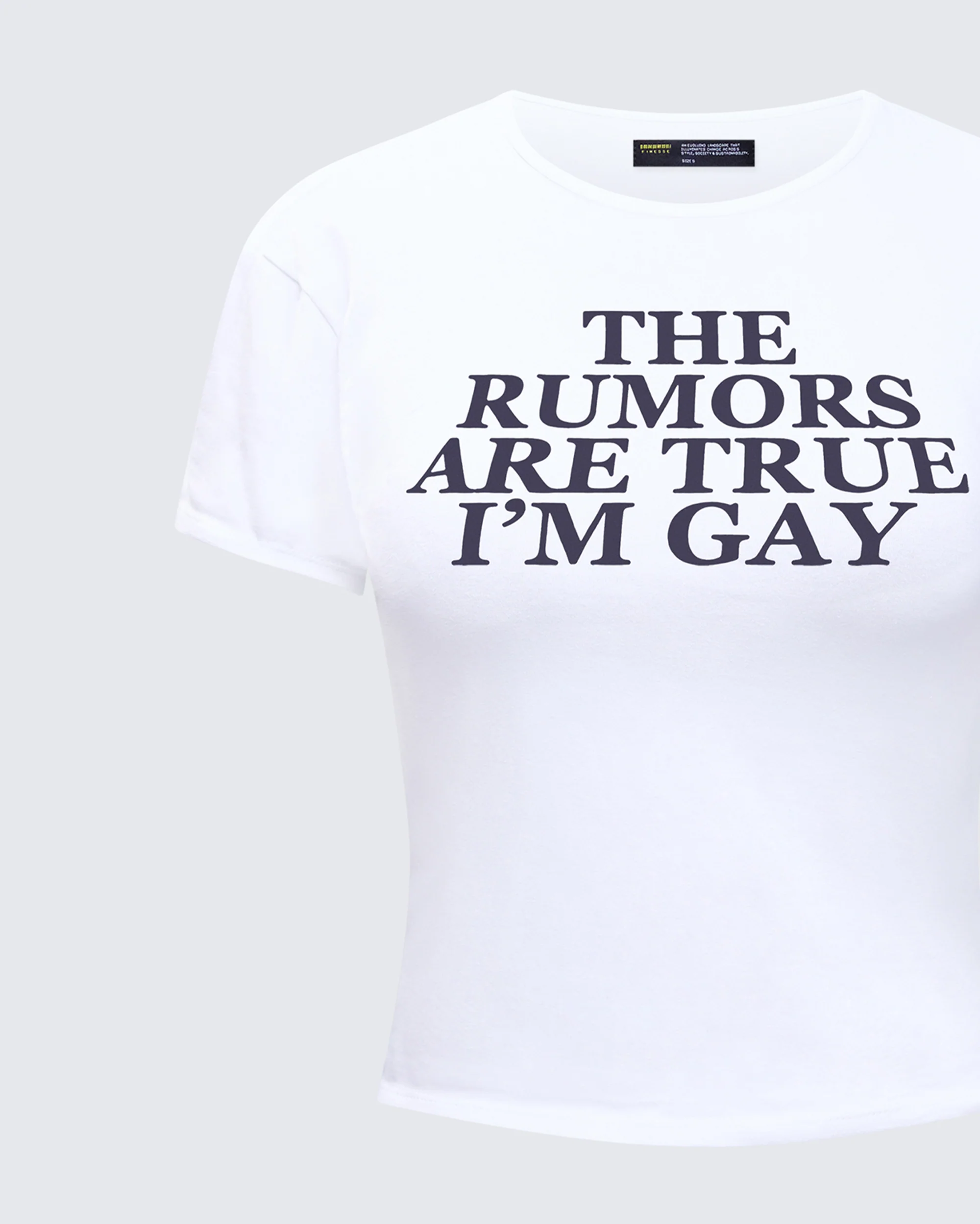 Eleni White Slogan Classic Tee - Image 6