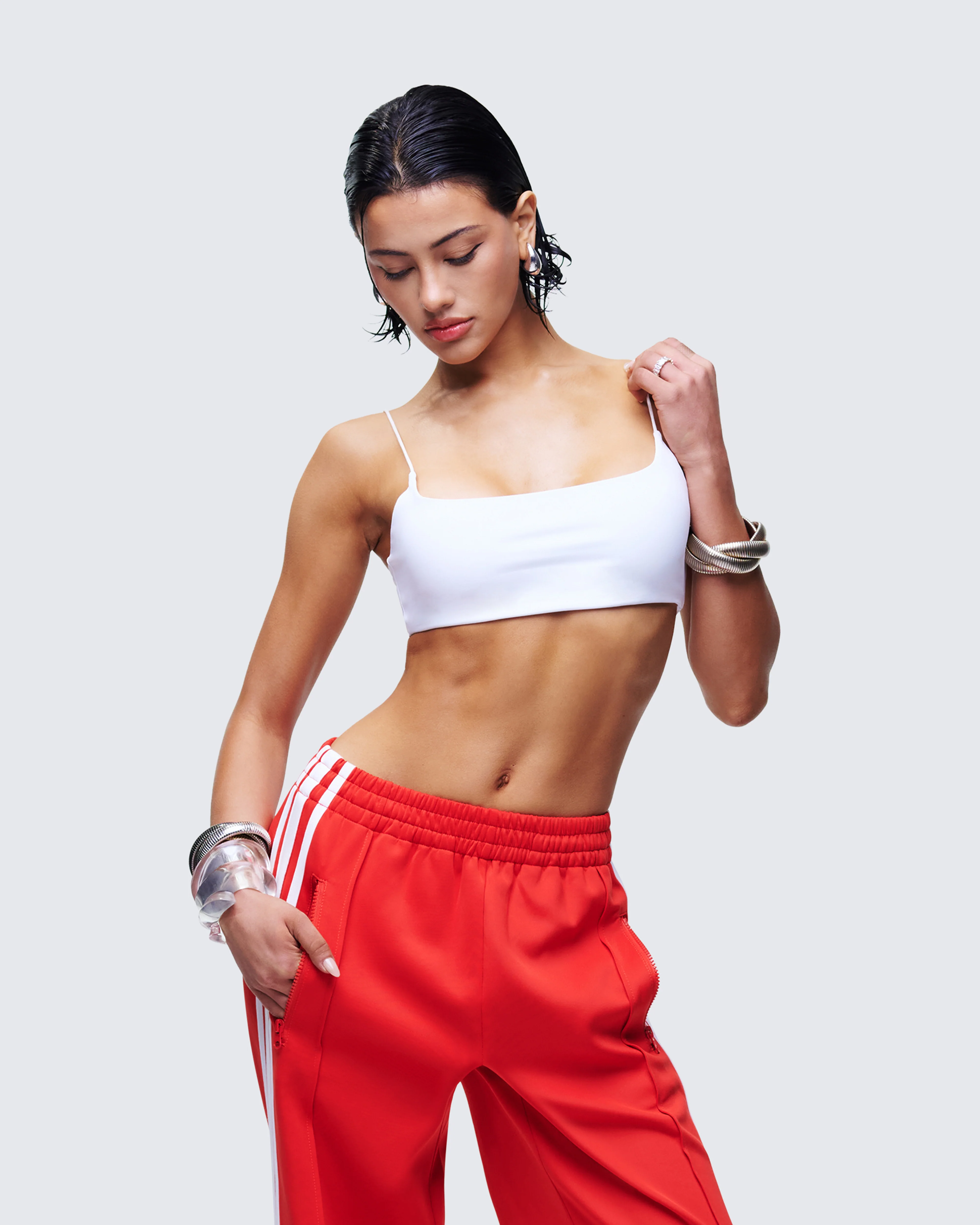 Elodie White Cropped Top - Image 3