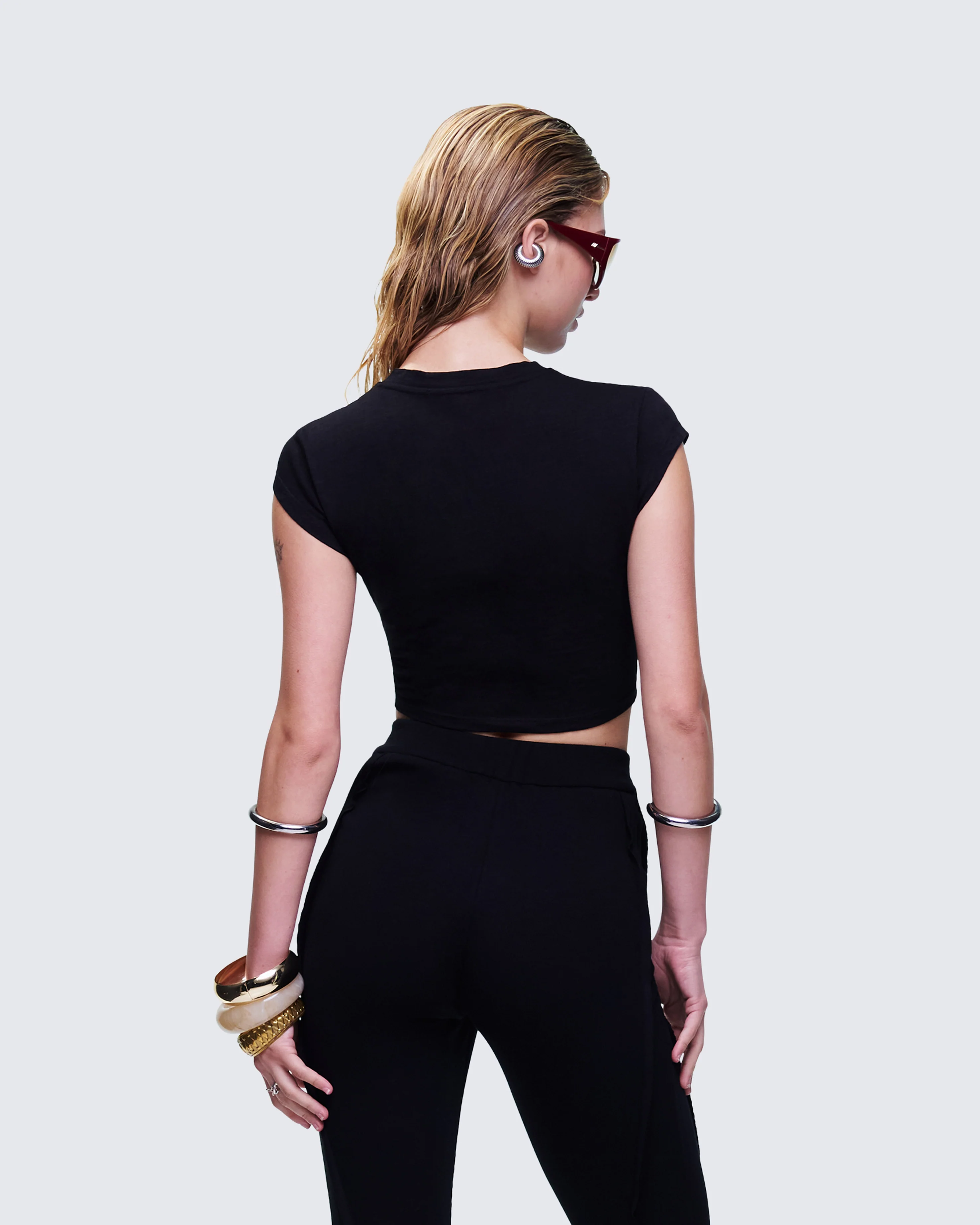 Elowen Black Aries Graphic Top - Image 4