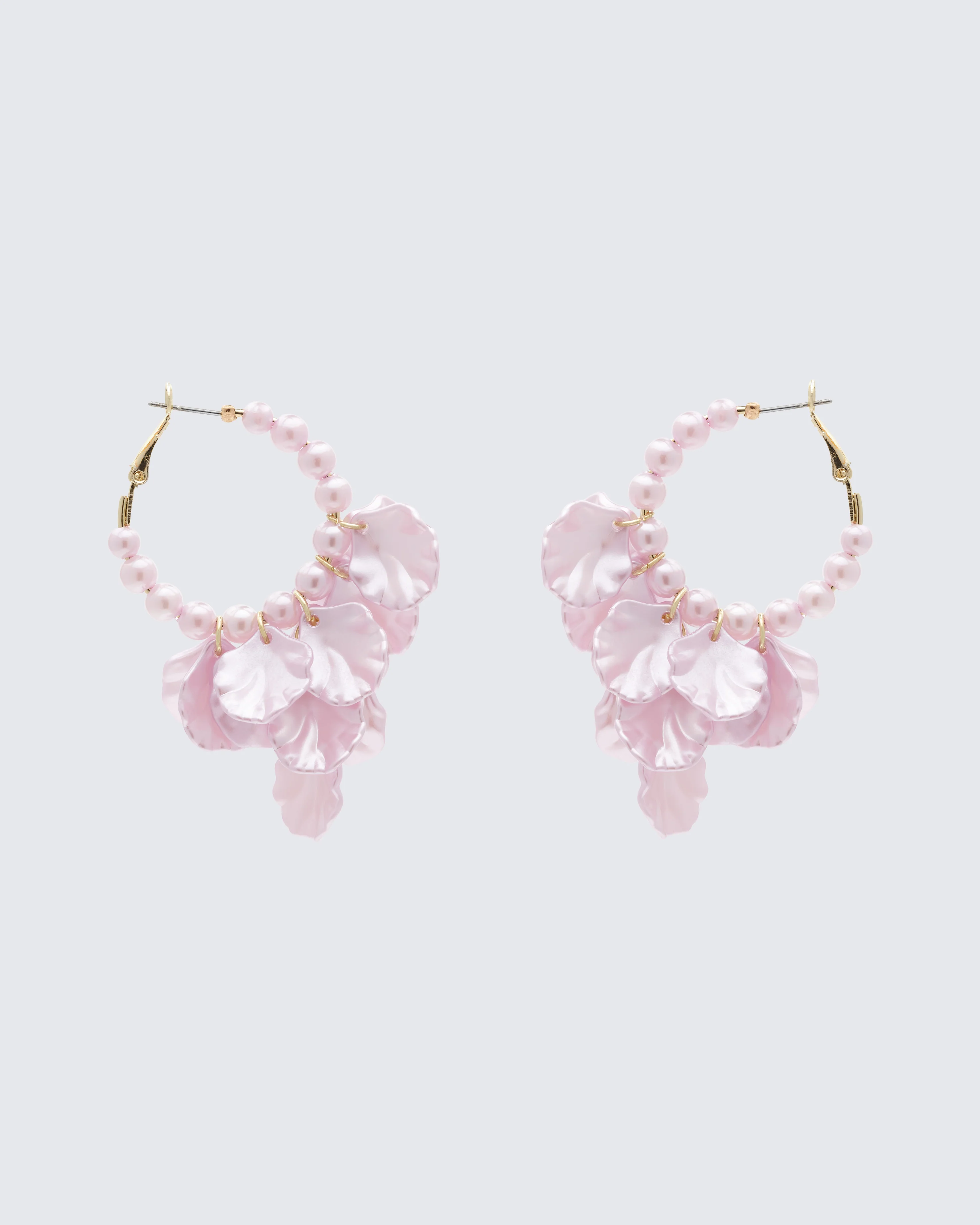 Empryss Lilac Petal Hoop Earrings - Image 2