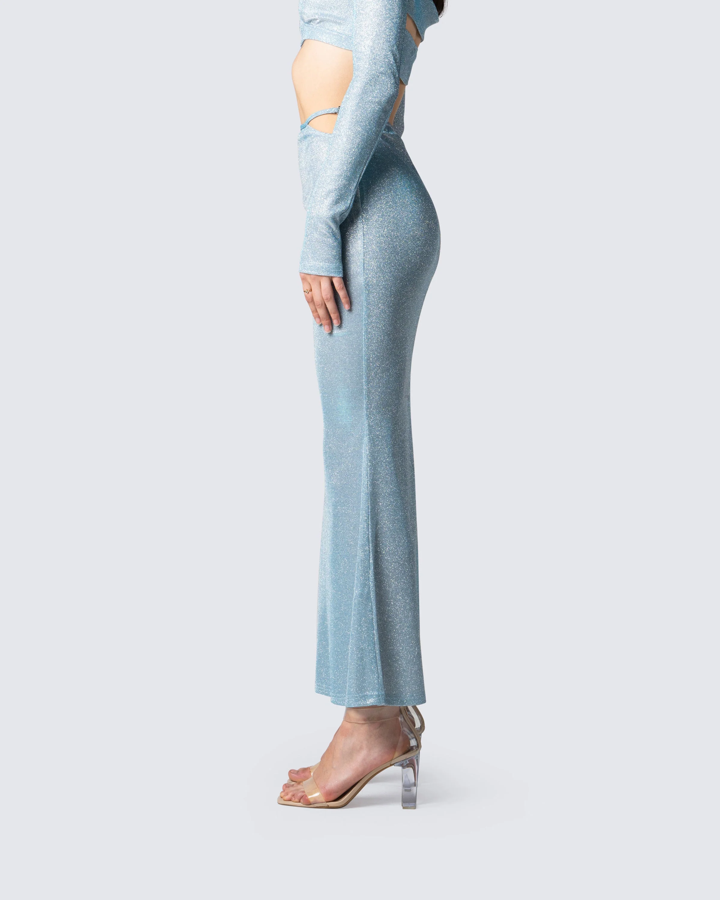 Erika Blue Maxi Skirt - Image 5