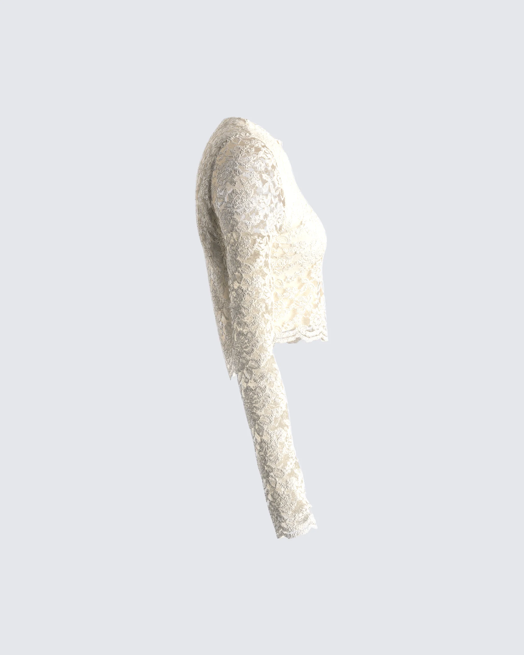 Esperanza Ivory Lace Top - Image 2