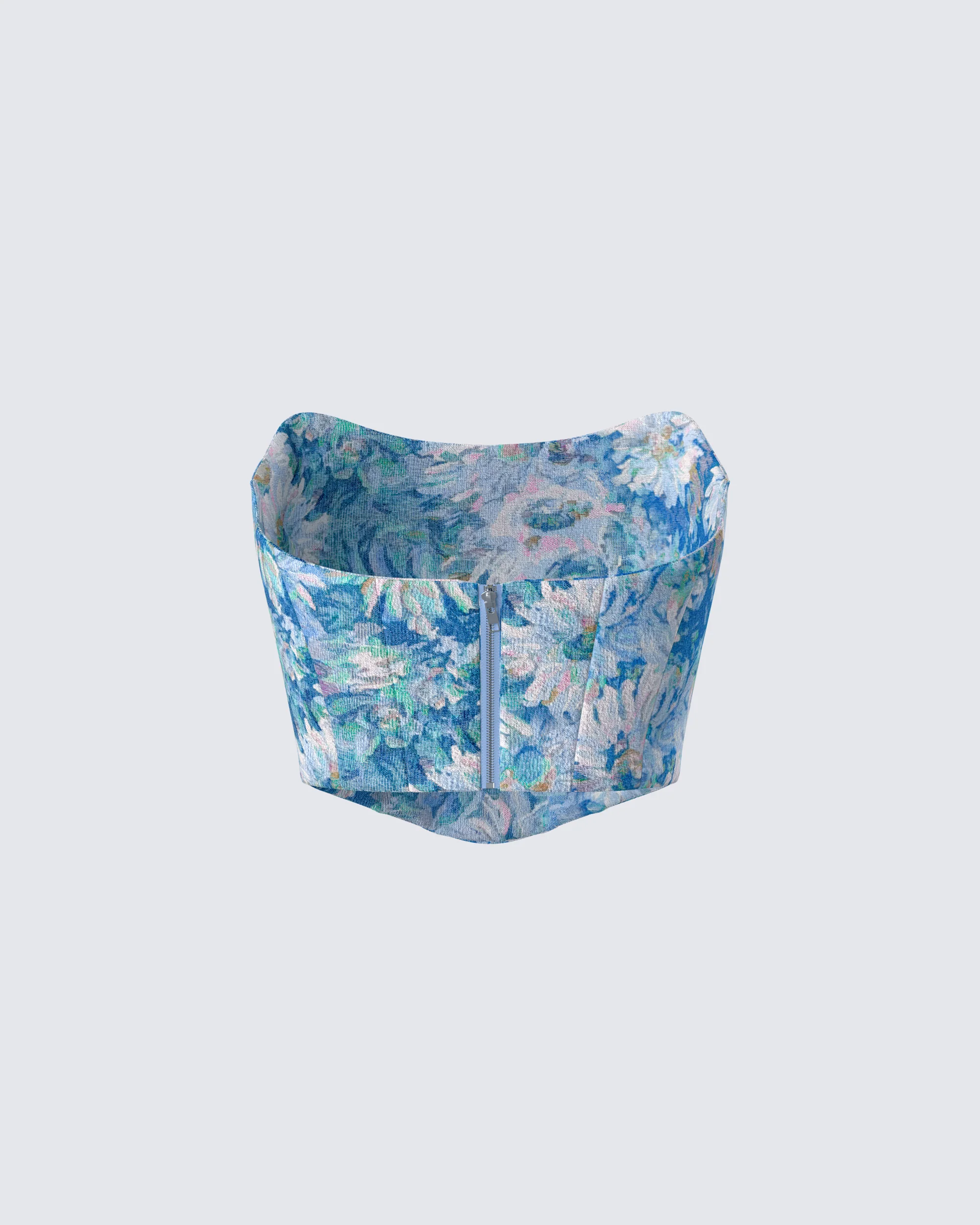 Eunji Multi Jacquard Corset Top - Image 3