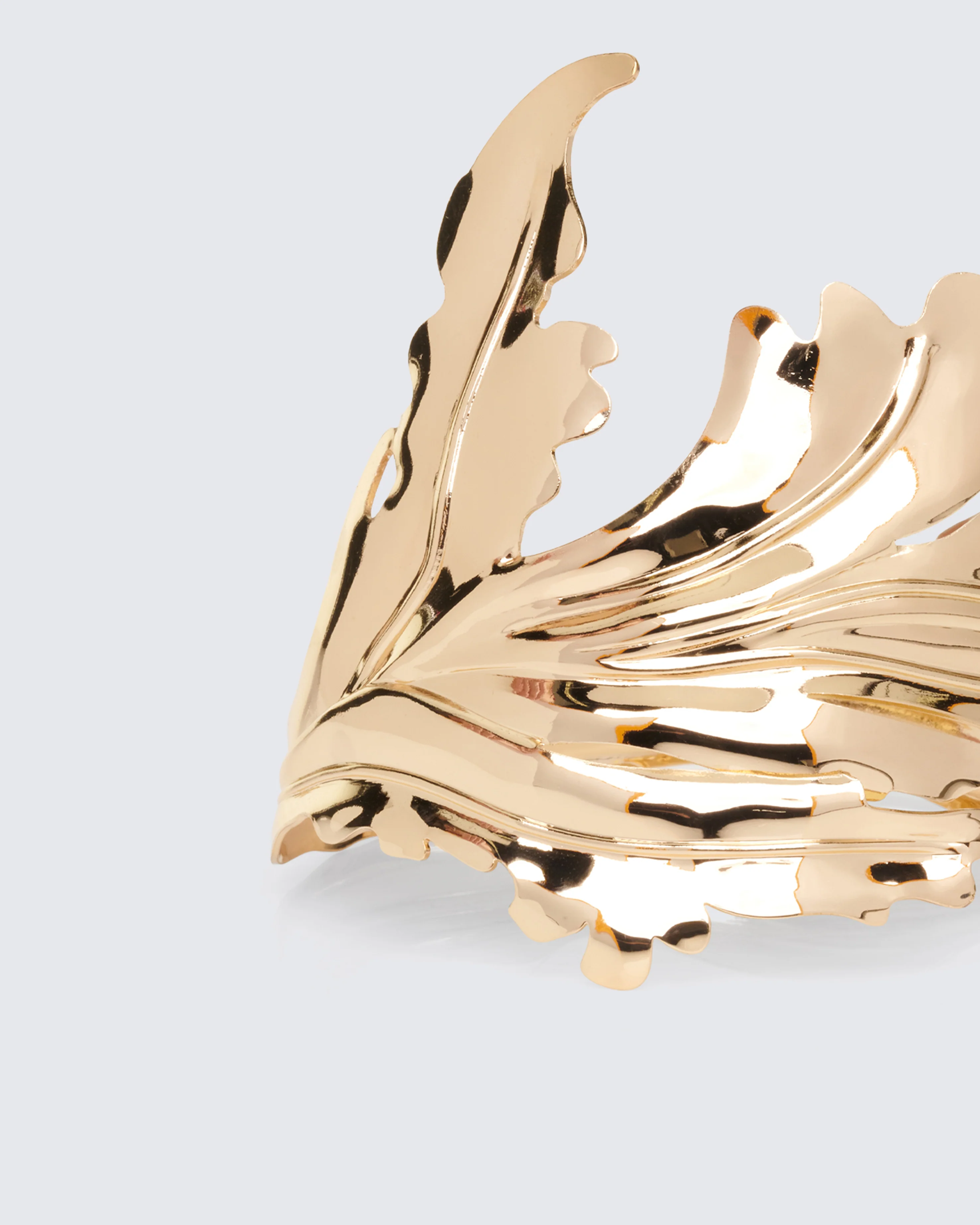 Evangeline Gold Leaf Arm Cuff - Image 3