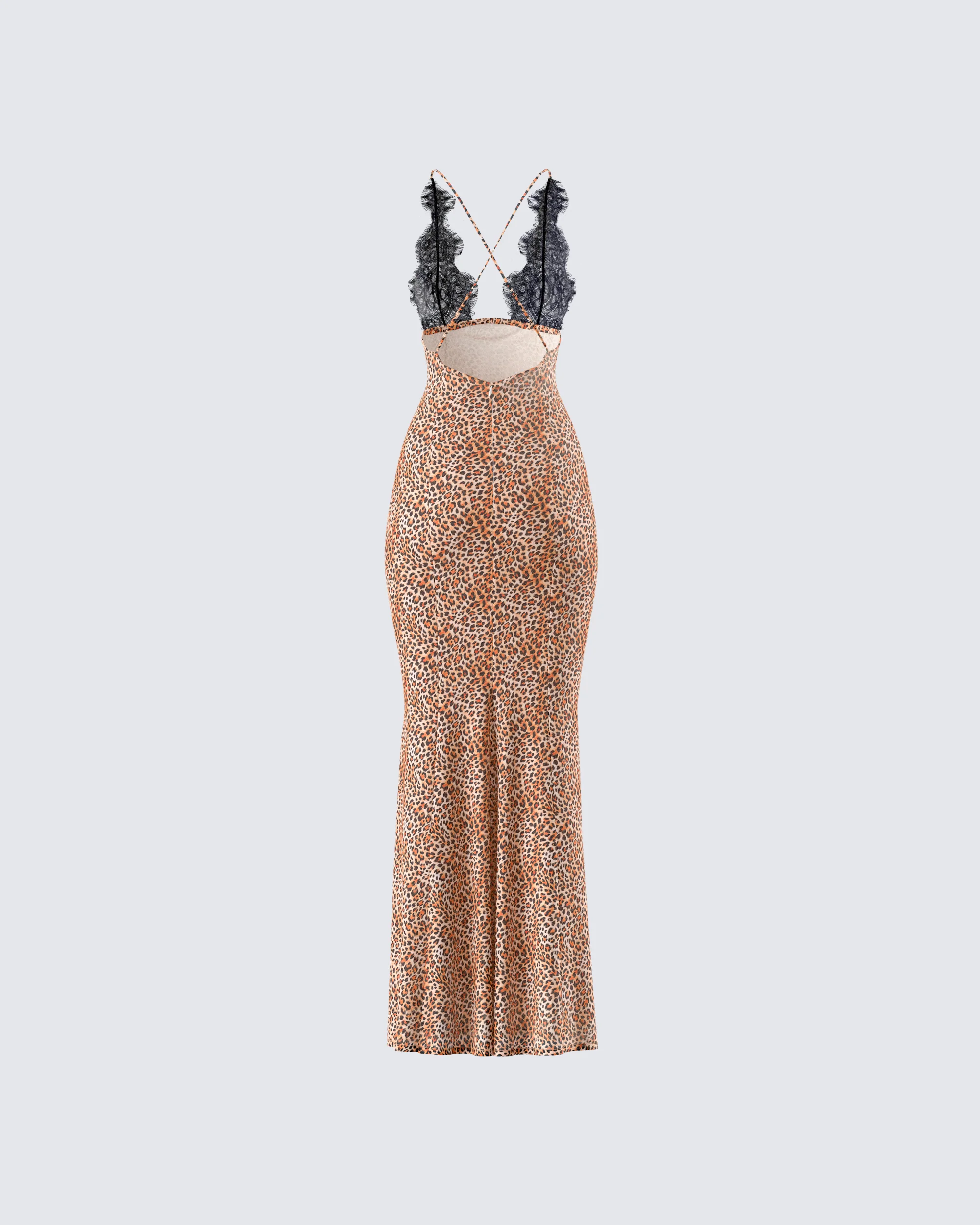 Evodie Leopard Print Maxi Dress - Image 3