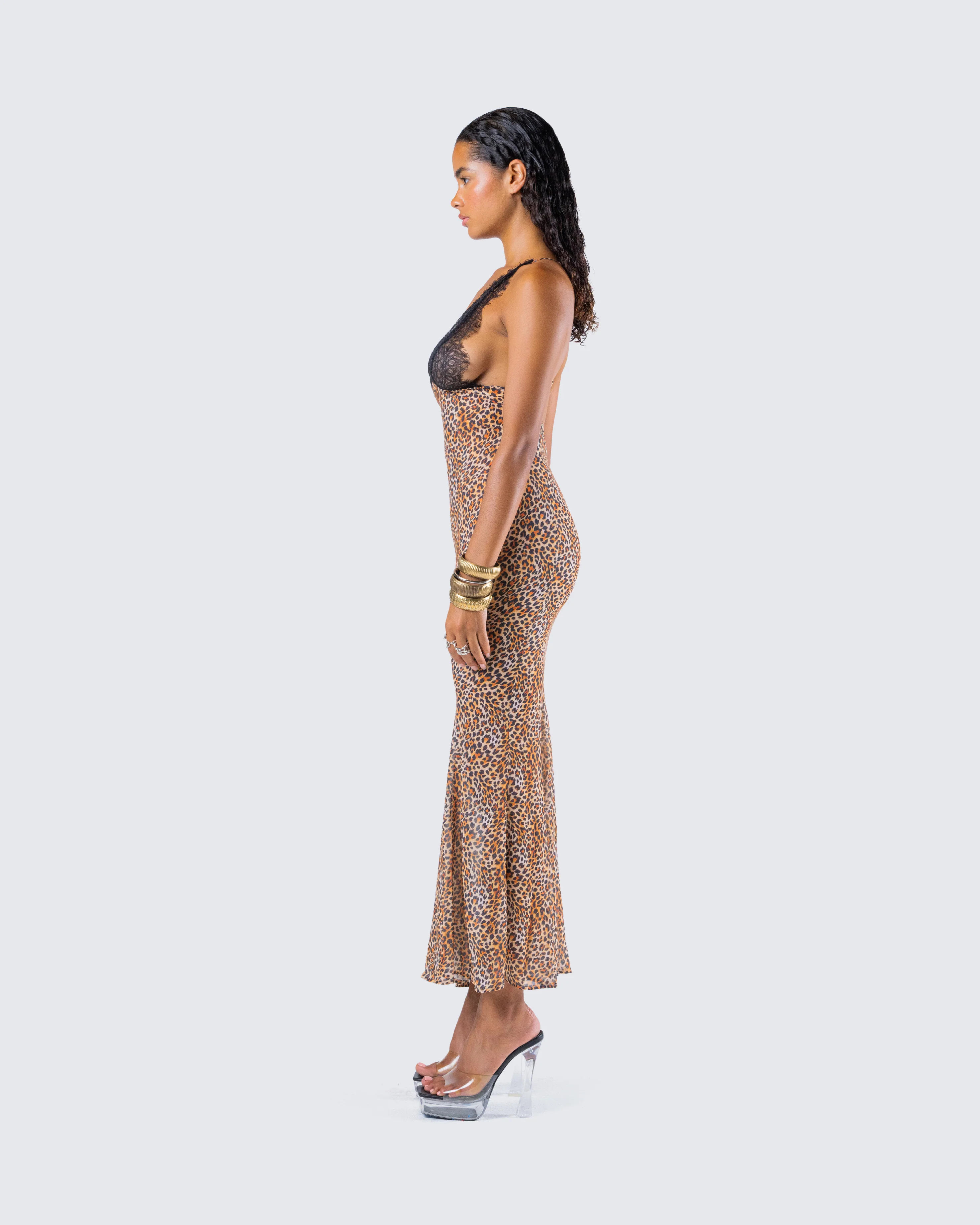 Evodie Leopard Print Maxi Dress - Image 6