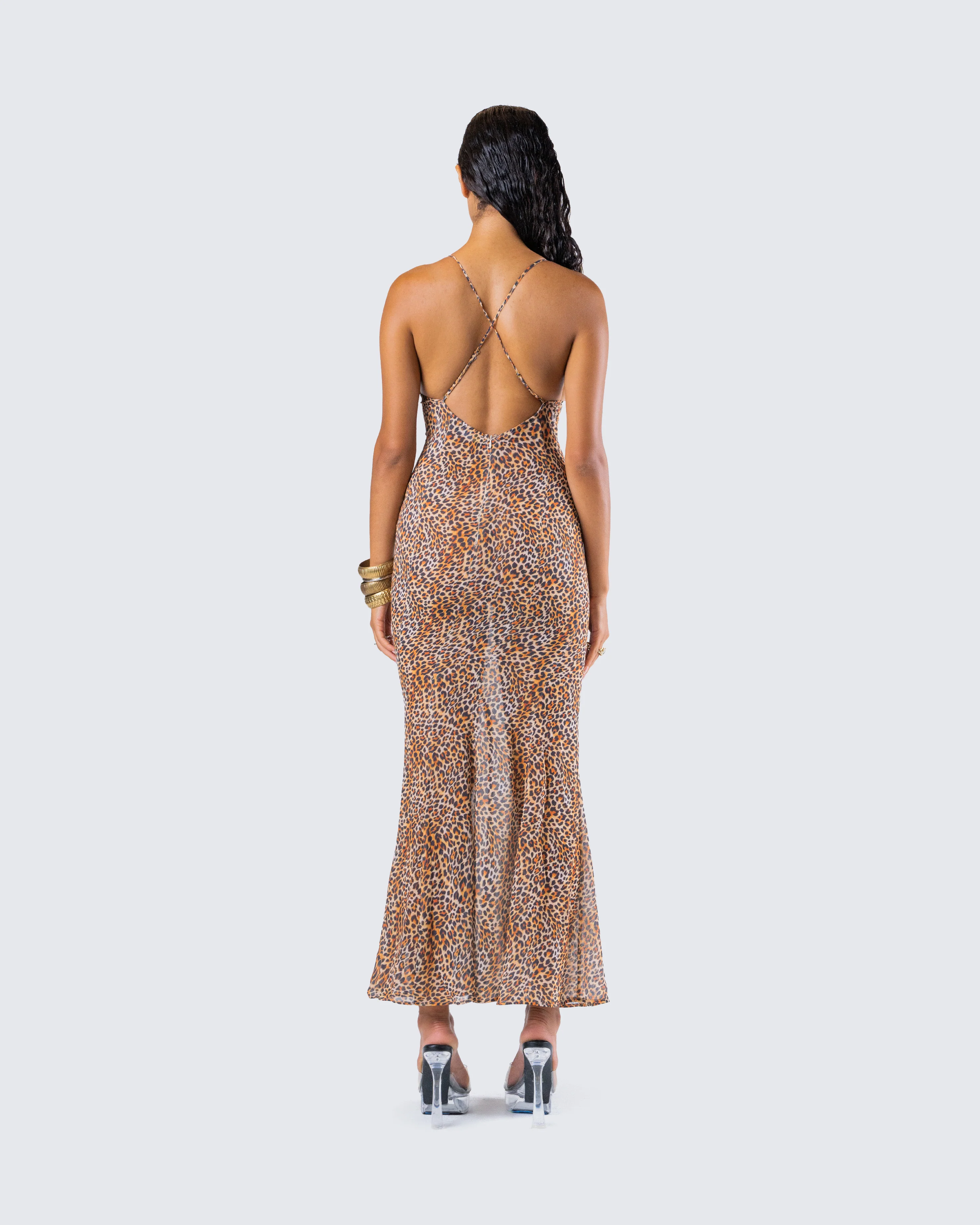 Evodie Leopard Print Maxi Dress - Image 7