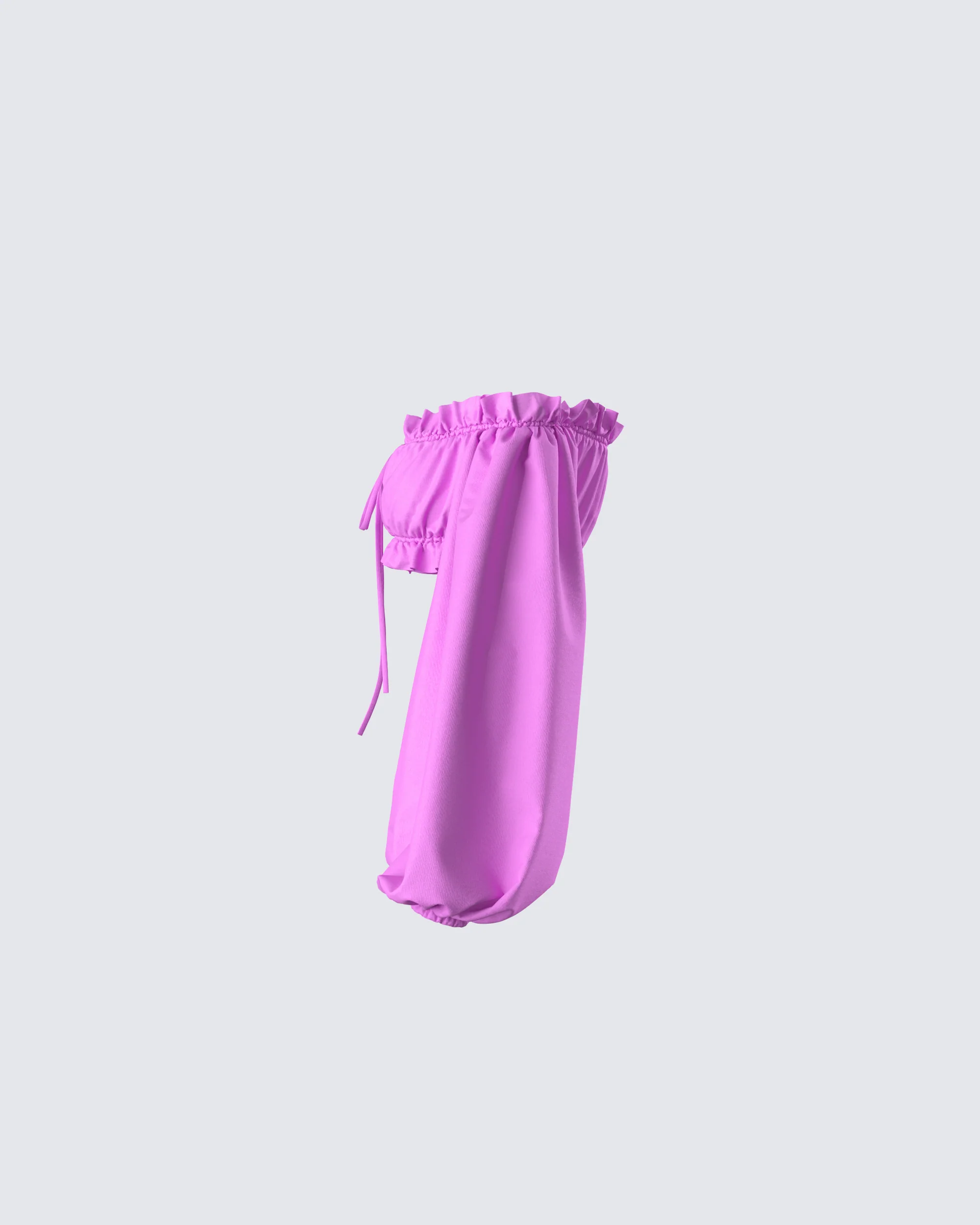 Fabiana Lilac Off Shoulder Crop Top - Image 2