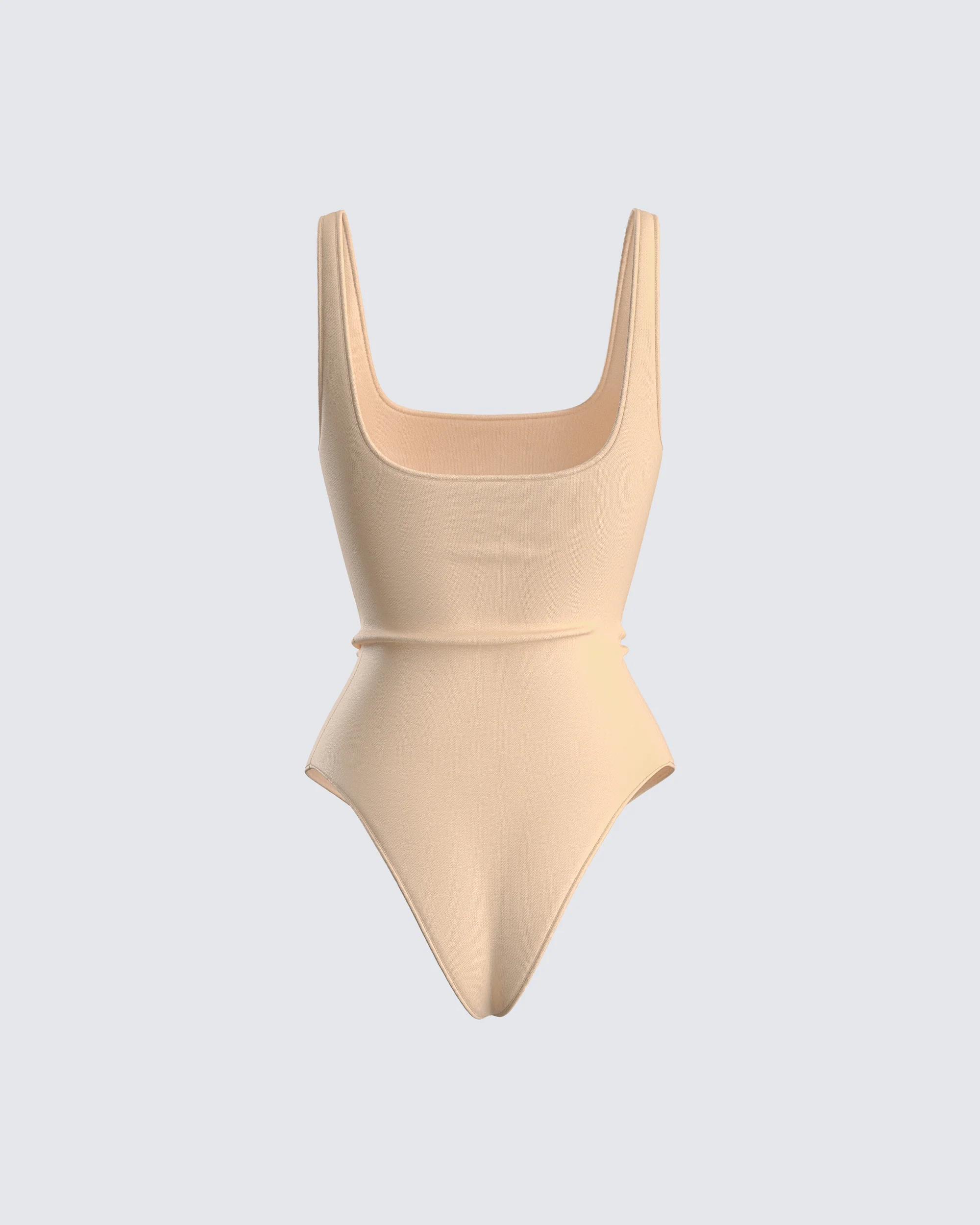 Fatima Beige Tank Bodysuit - Image 3