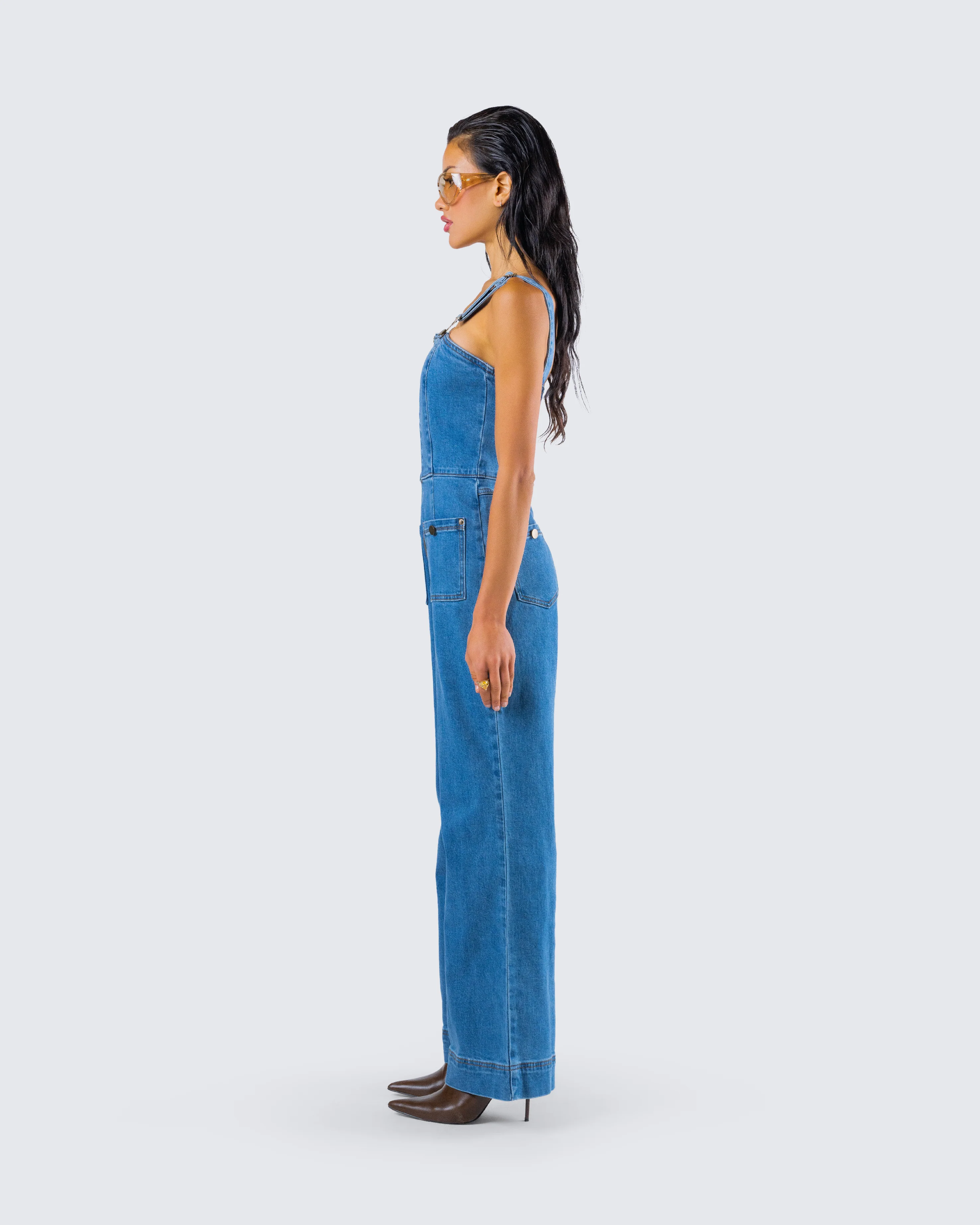 Fawn Blue Denim Overalls - Image 6