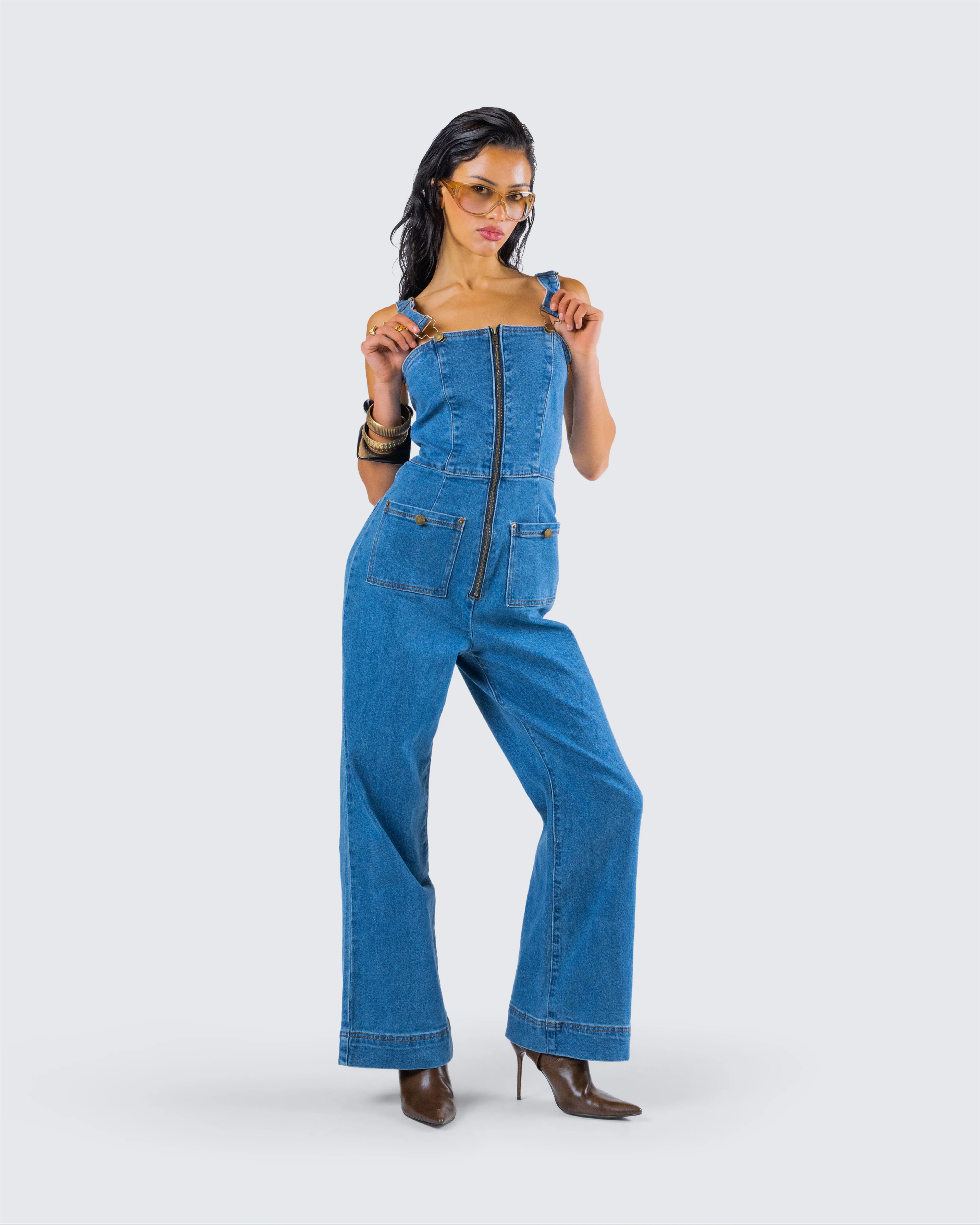 Fawn Blue Denim Overalls - Image 8