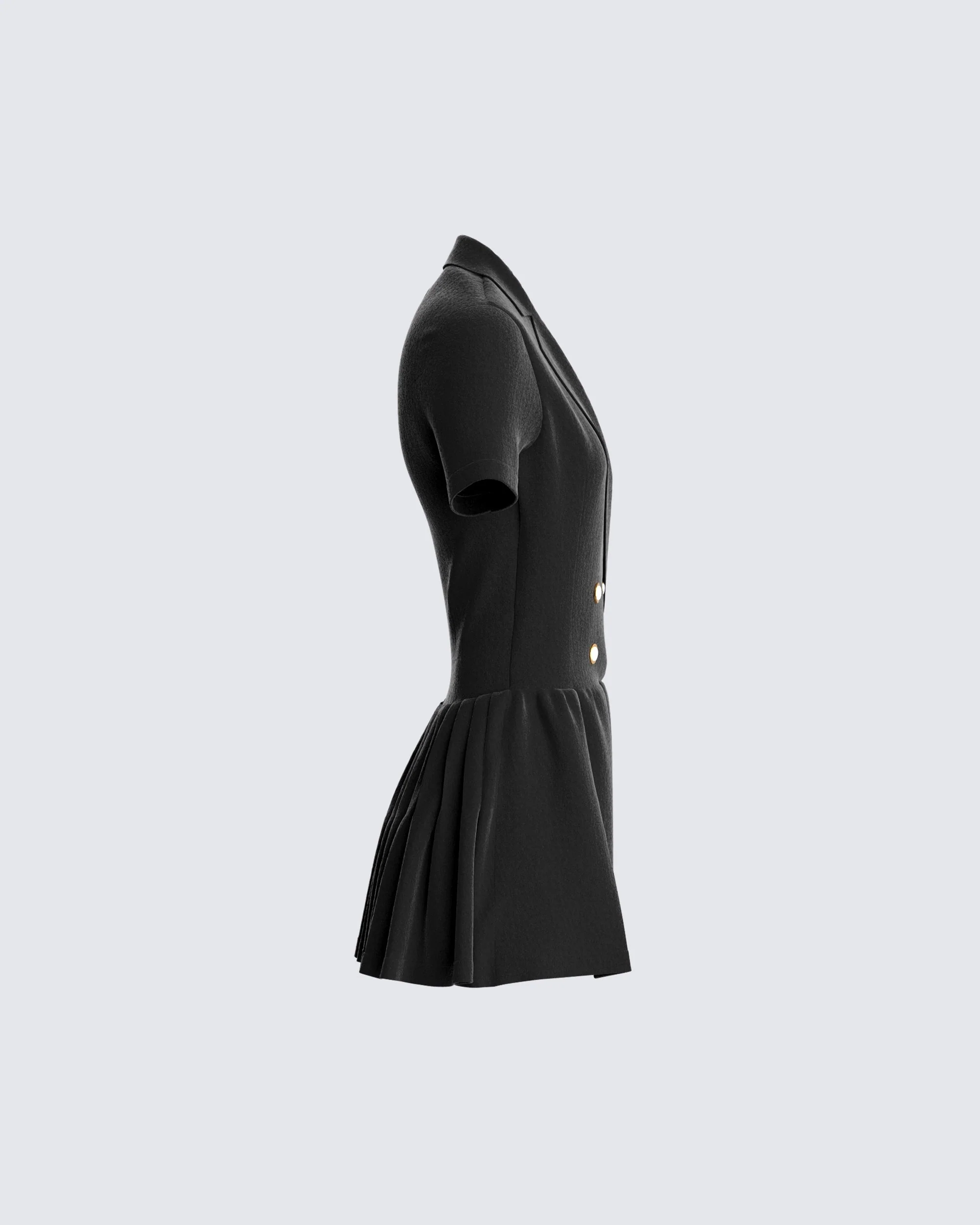Felix Black Mini Dress - Image 2