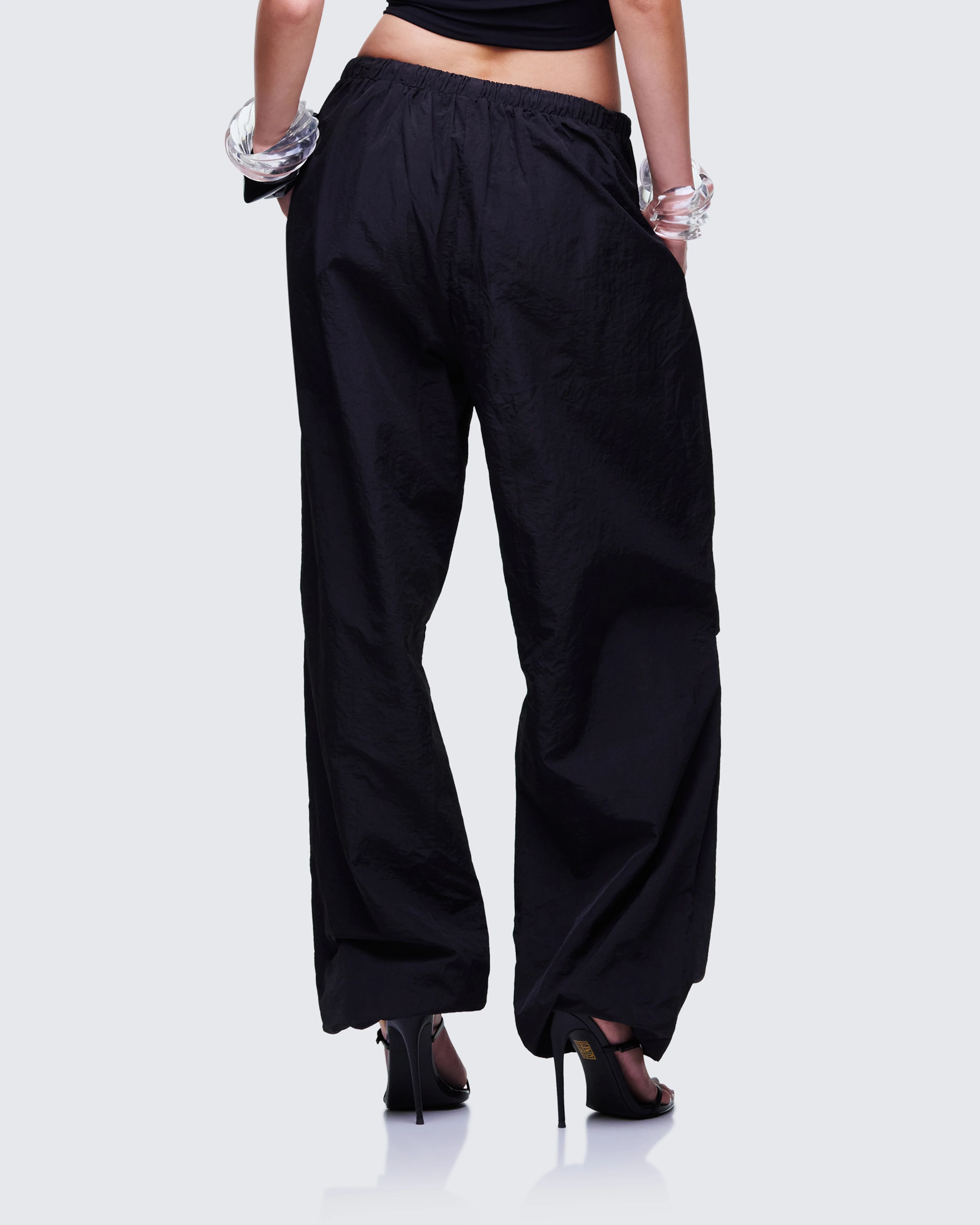 Finley Black Parachute Pant - Image 4