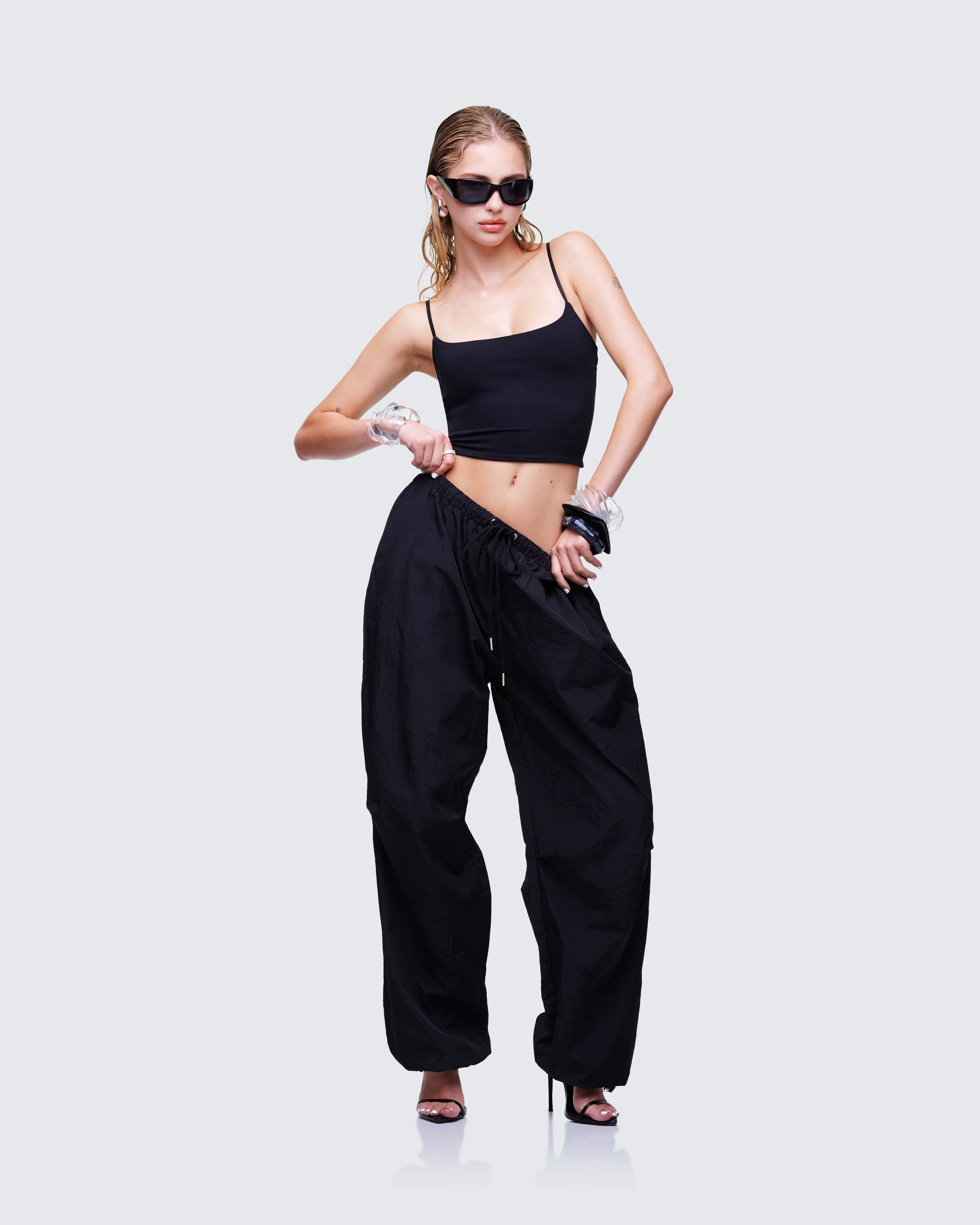 Finley Black Parachute Pant - Image 5
