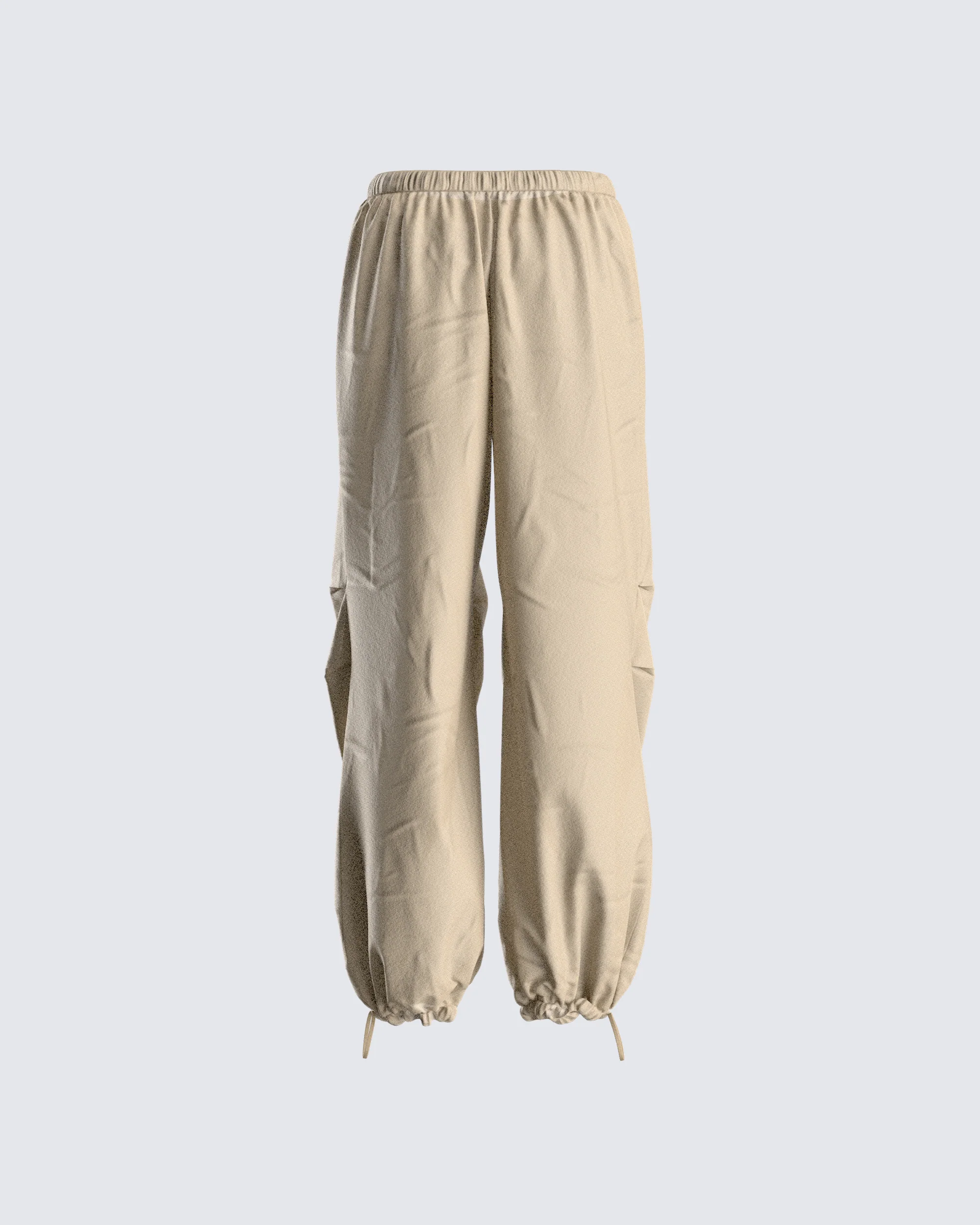 Finley Taupe Parachute Pant - Image 3