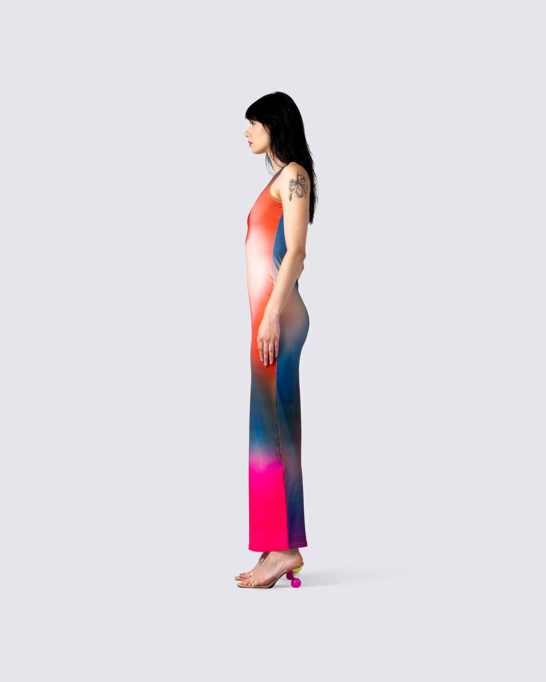 Finn Multi Print Maxi Dress - Image 5