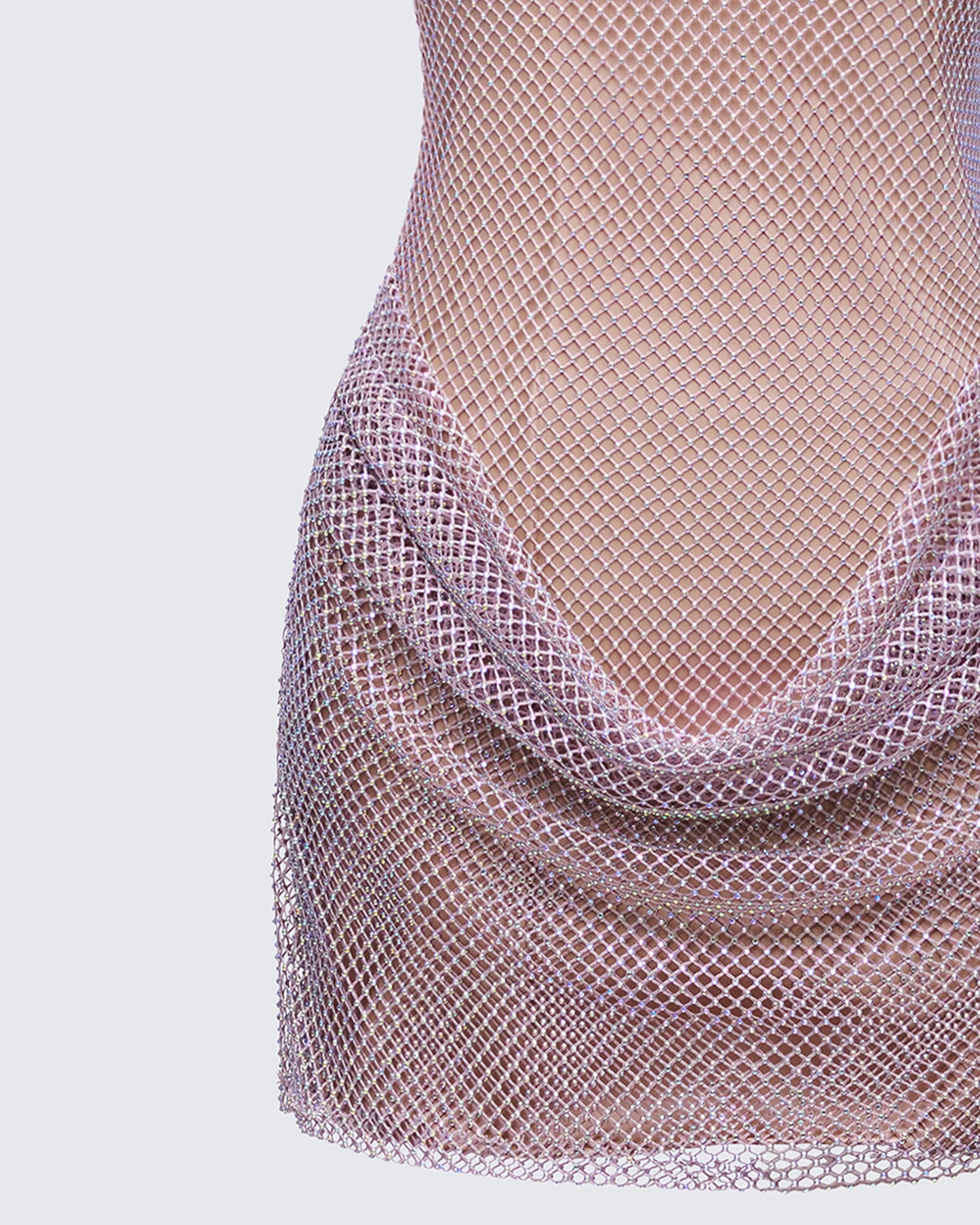 Fortuna Silver Hotfix Strapless Mini Dress - Image 6