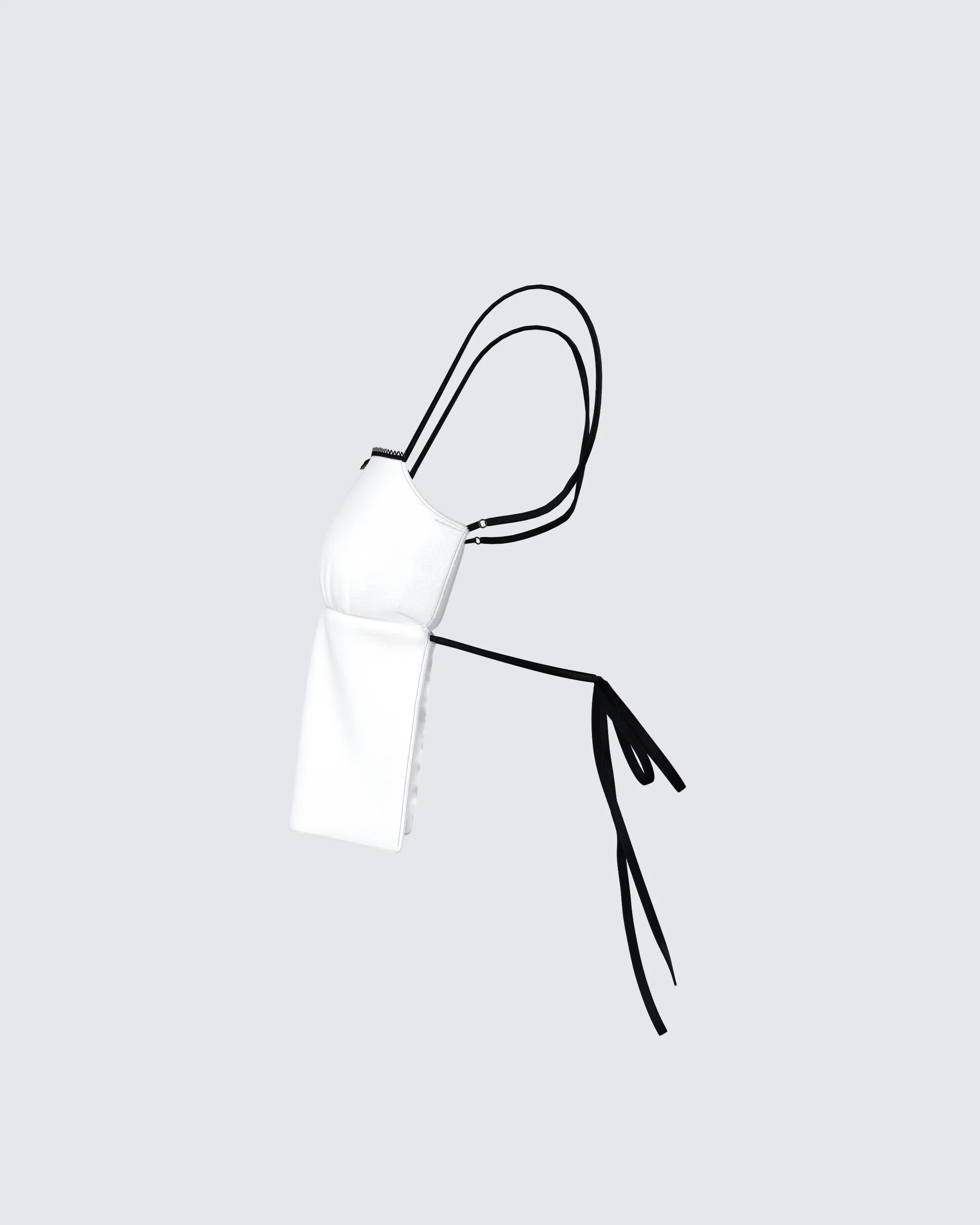 Georgia Ivory Satin Backless Top - Image 2