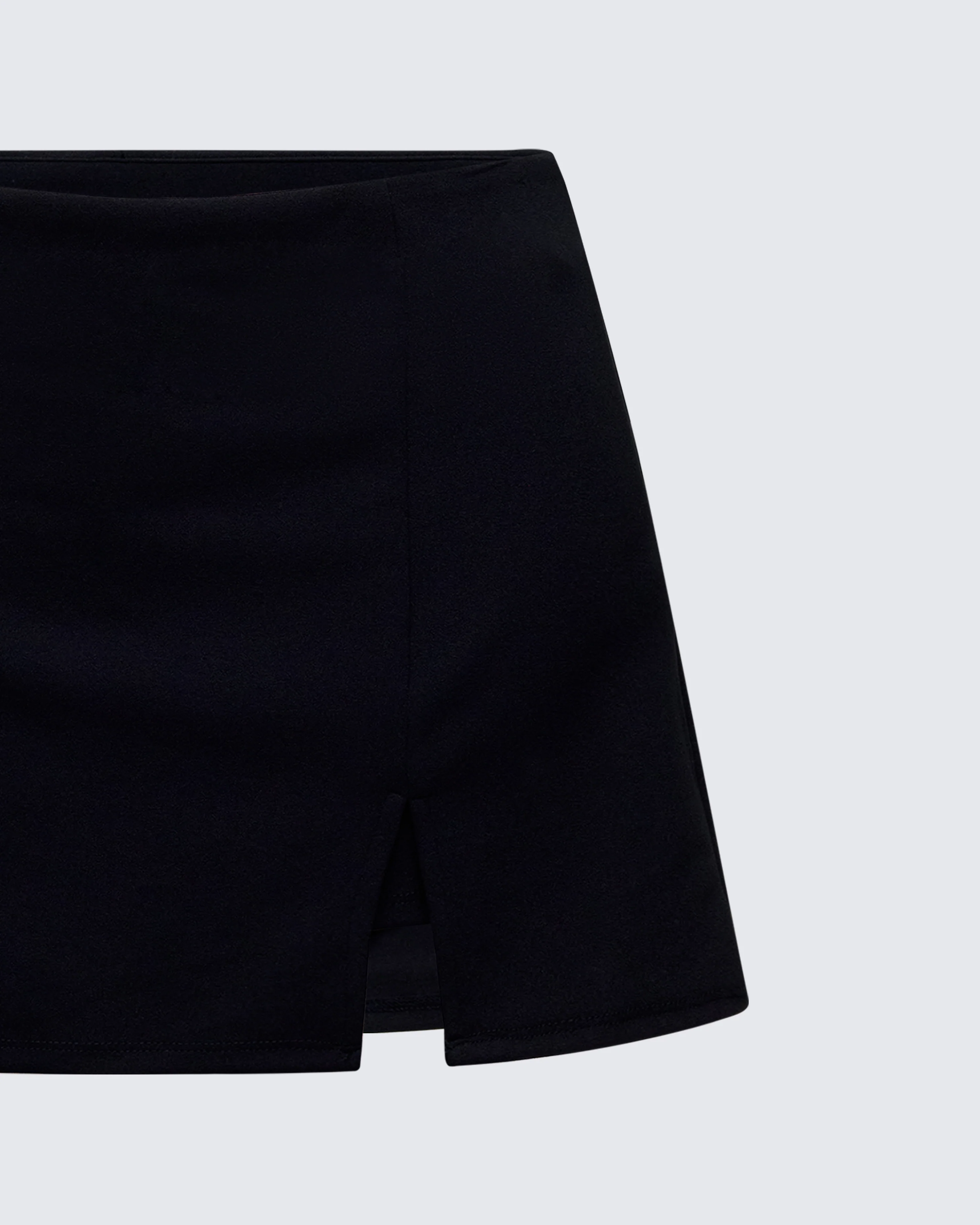 Gloria Black Crepe Mini Skort - Image 6