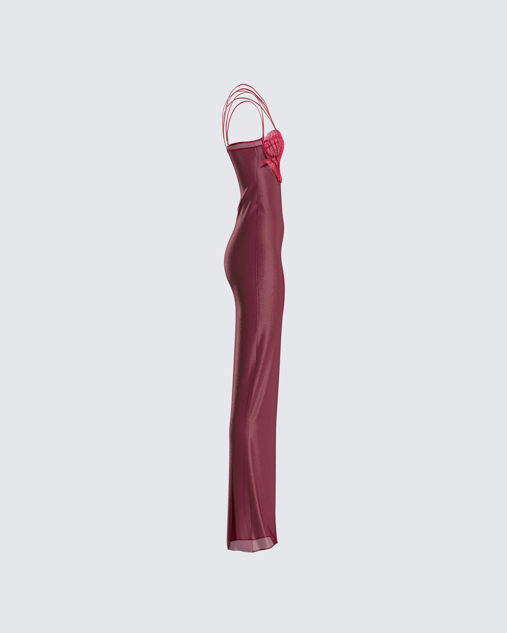 Greta Red Corset Gown - Image 2