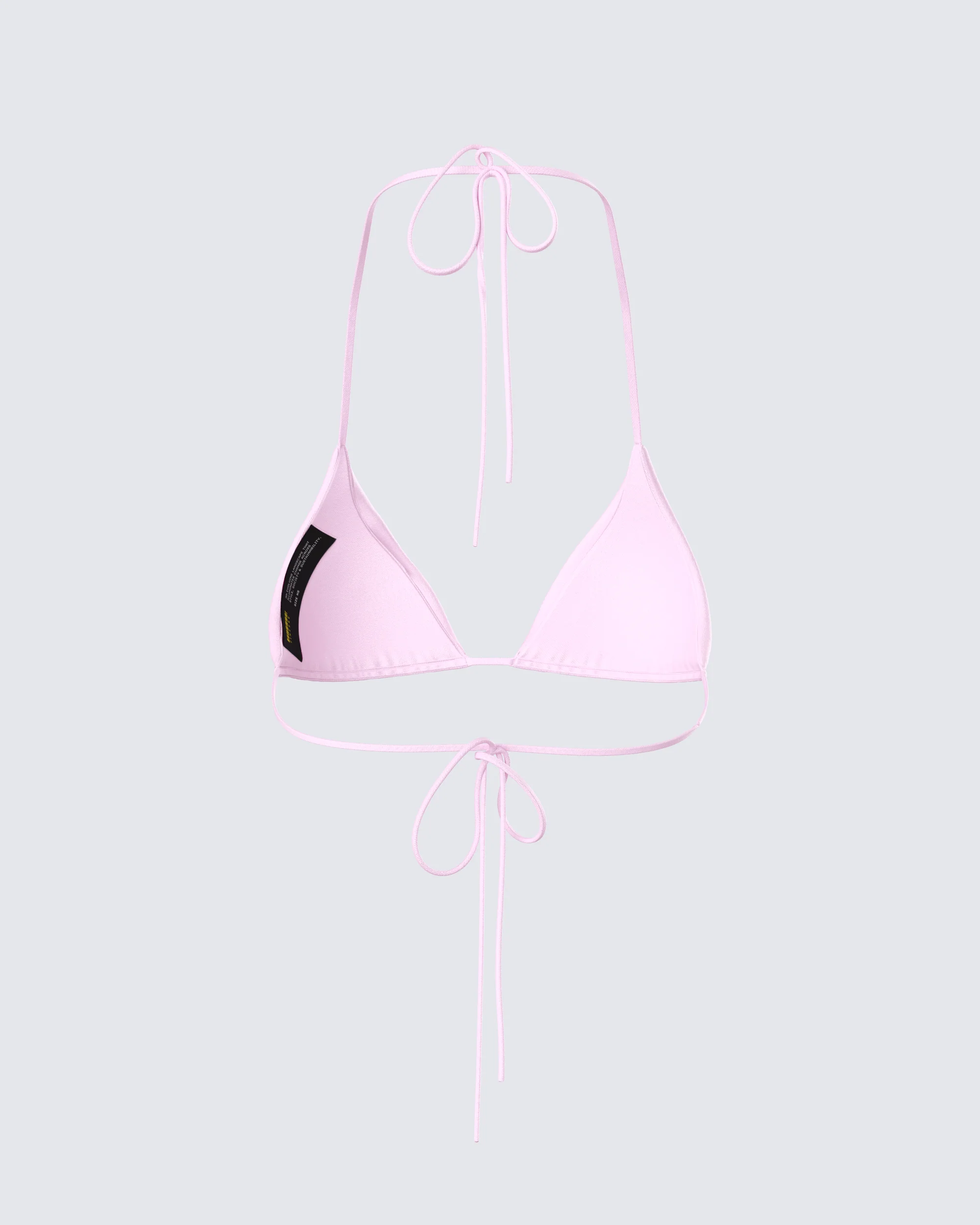Halsey Pink Triangle Bikini Top - Image 3