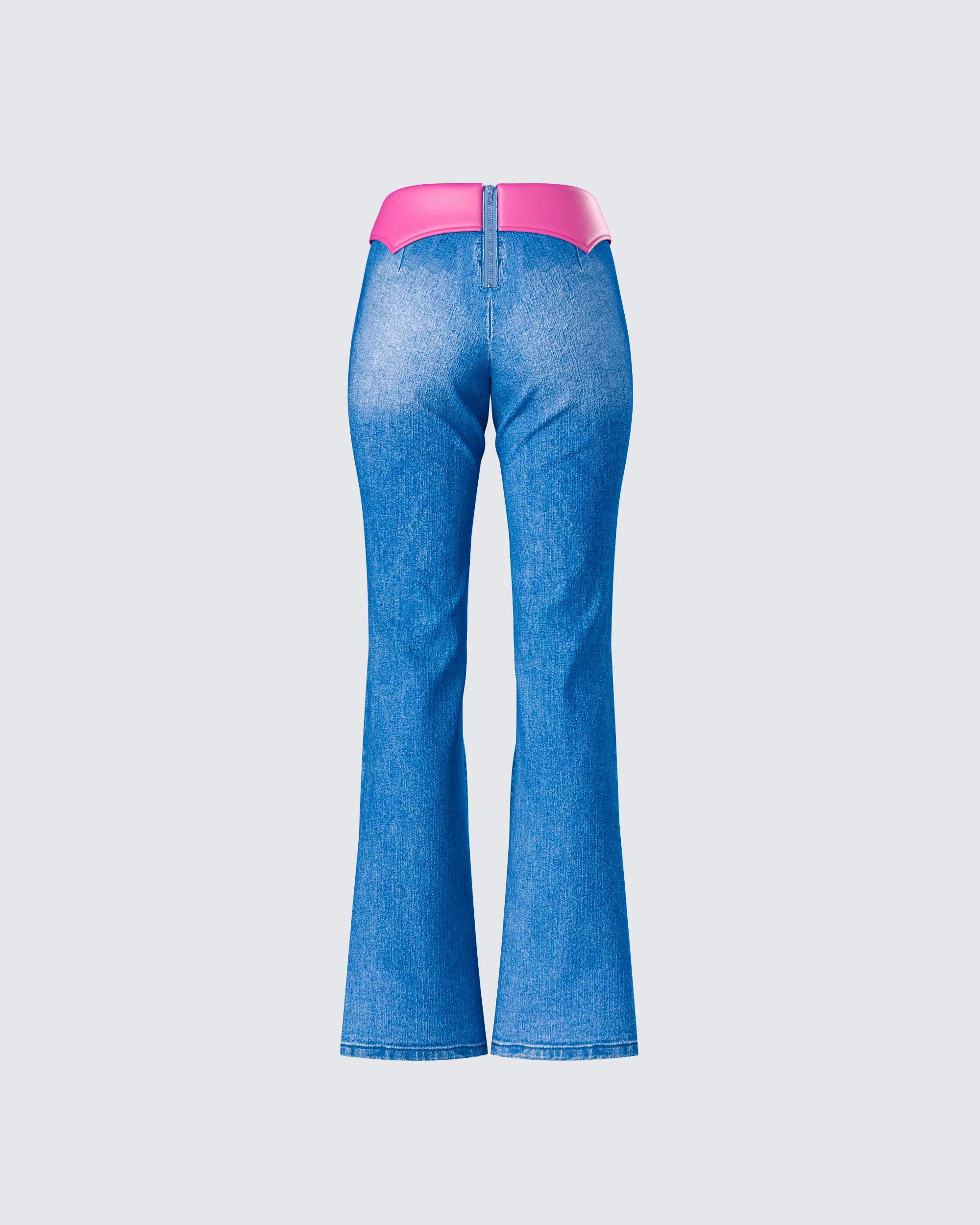 Hara Blue Low Rise Foldover Jean - Image 3