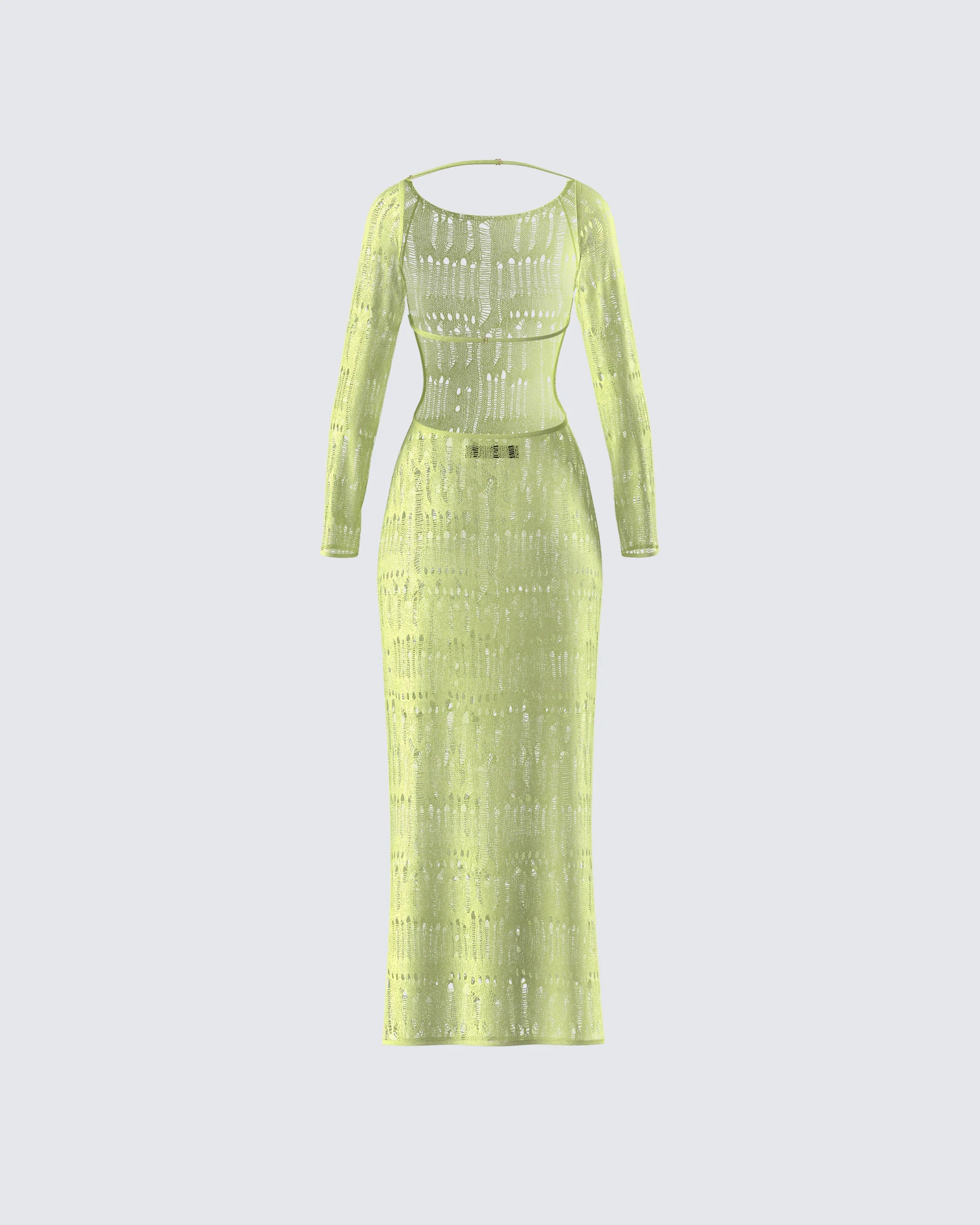 Hartley Green Open Knit Maxi Dress - Image 3