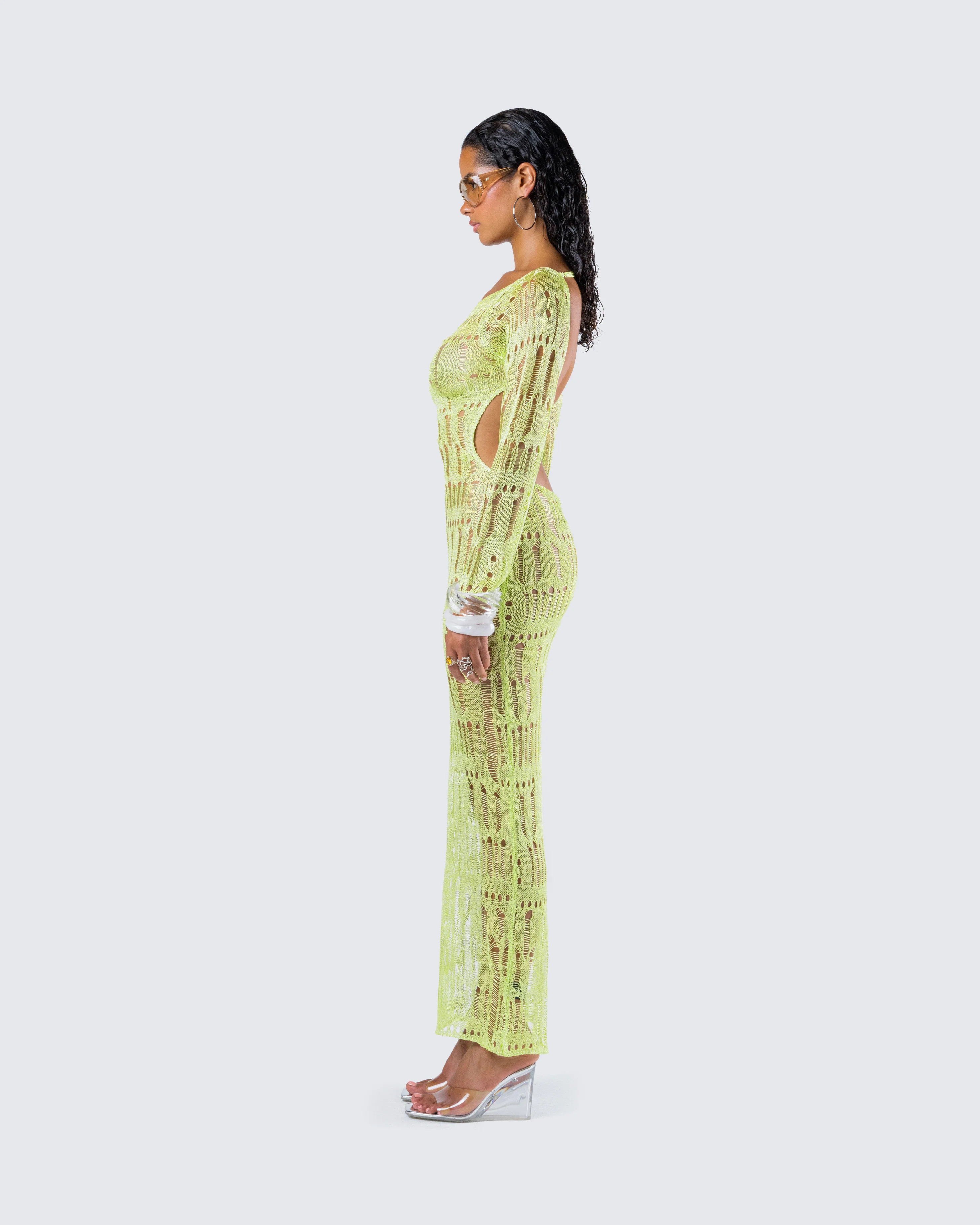Hartley Green Open Knit Maxi Dress - Image 6