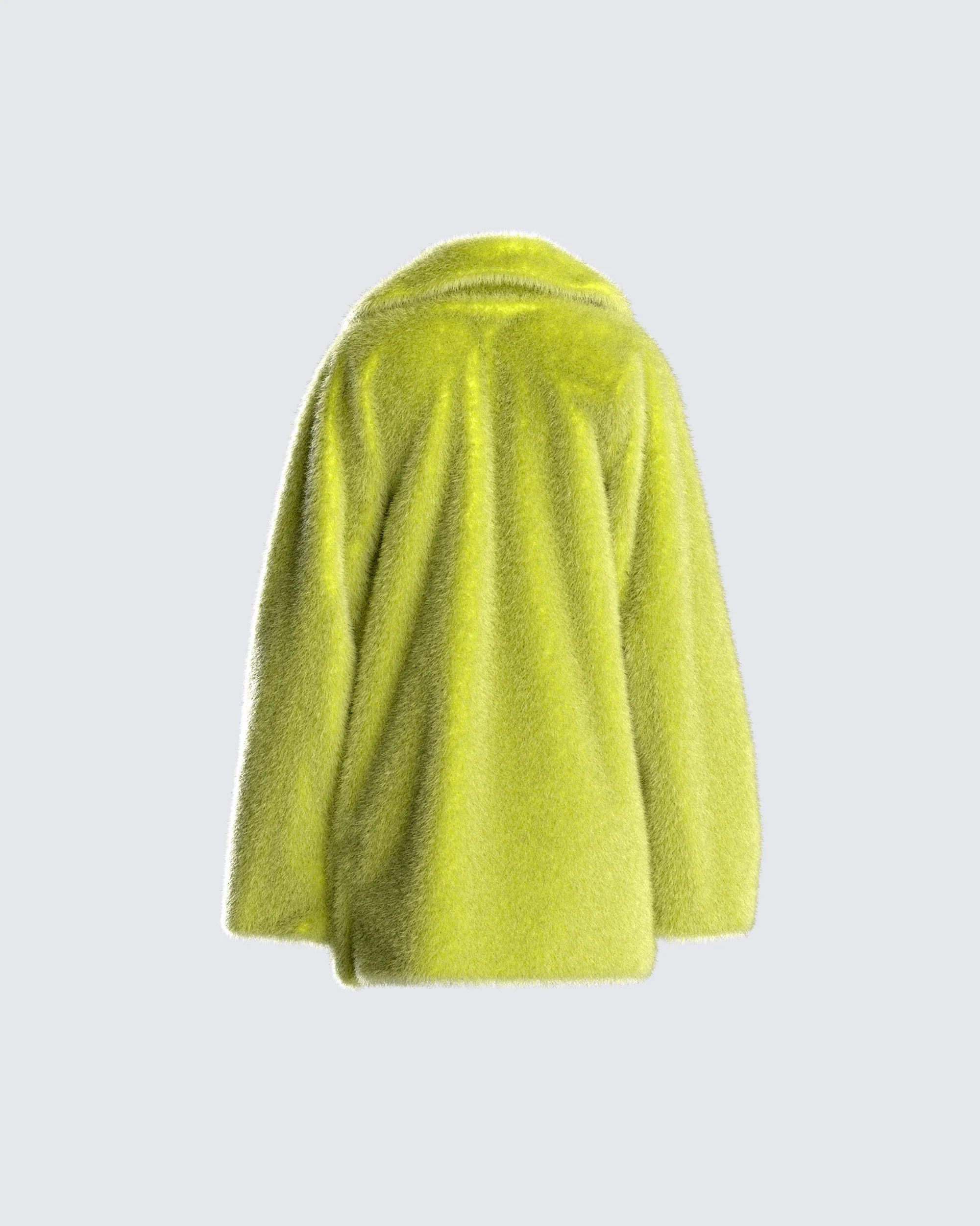 Harwell Green Vegan Fur Coat - Image 3