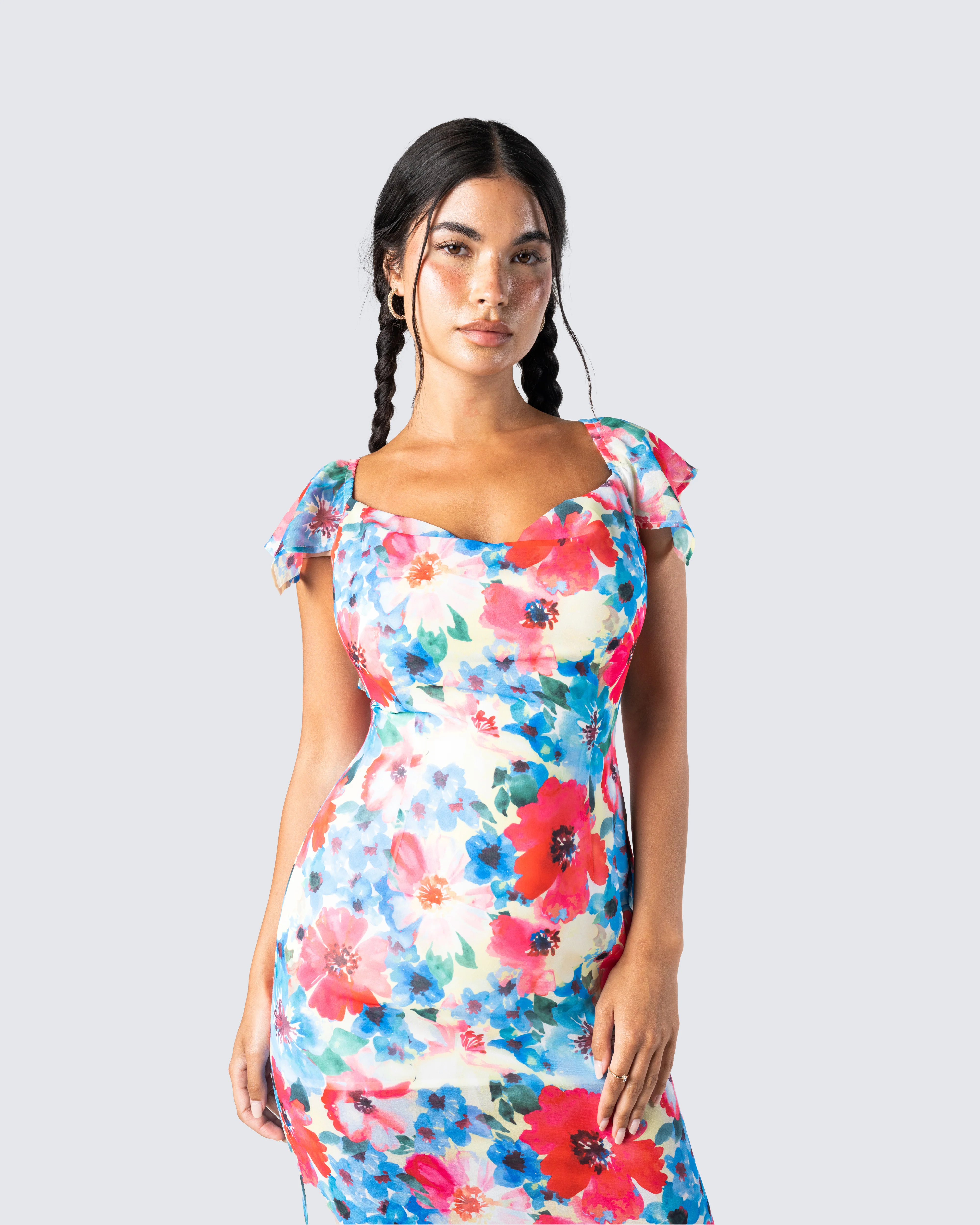 Helga Printed Floral Maxi Dress - Image 7