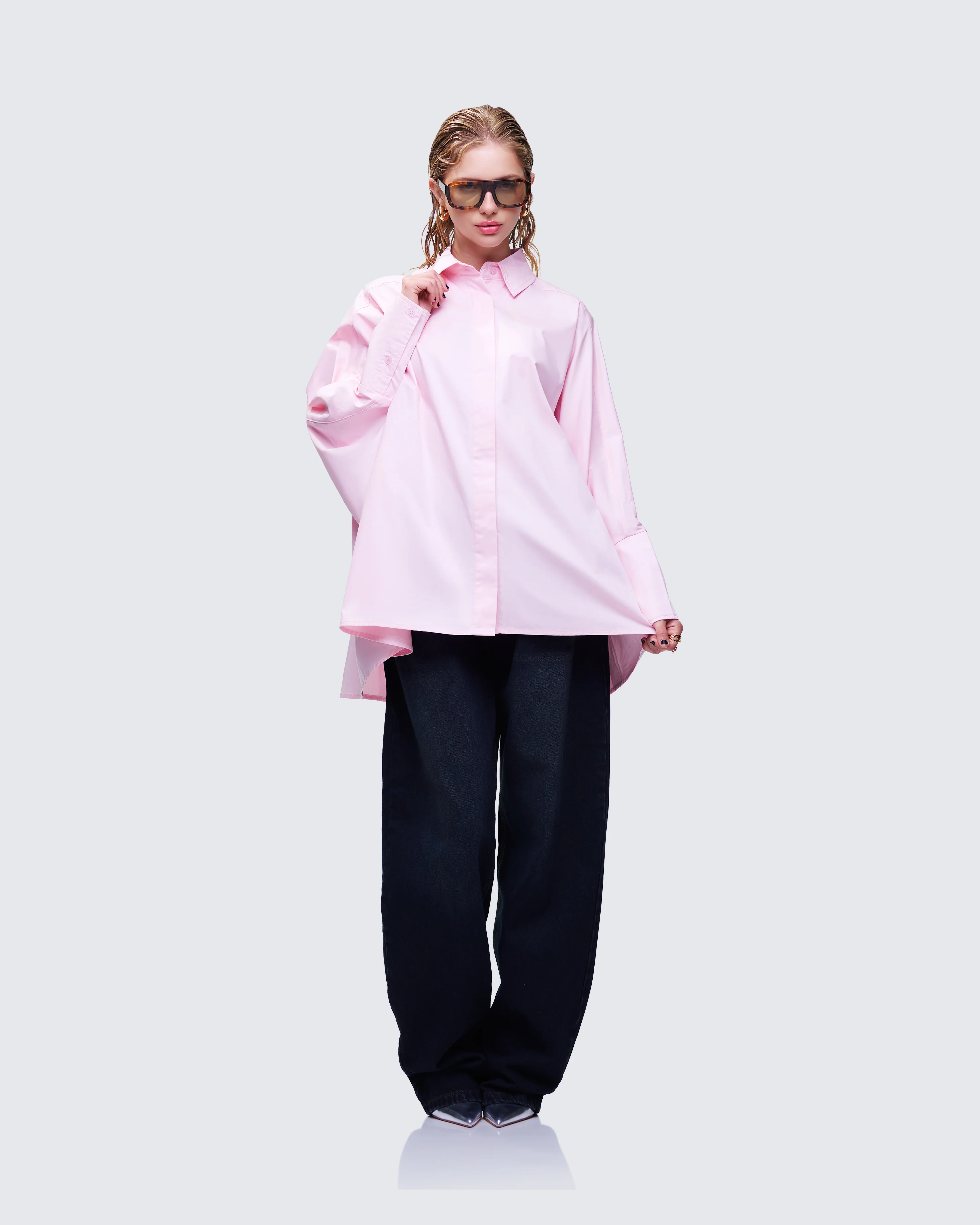 Hesper Pink Box Cut Shirt - Image 5