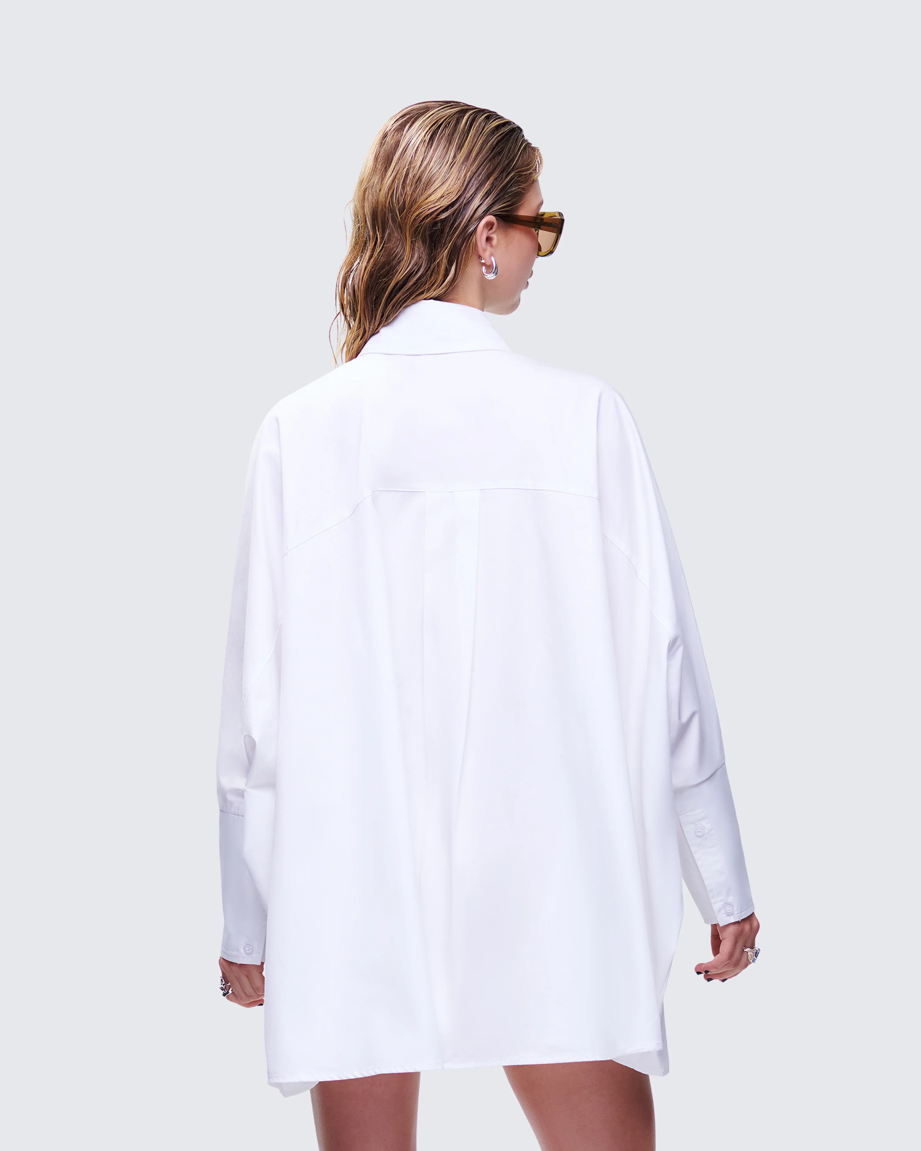 Hesper White Box Cut Shirt - Image 4