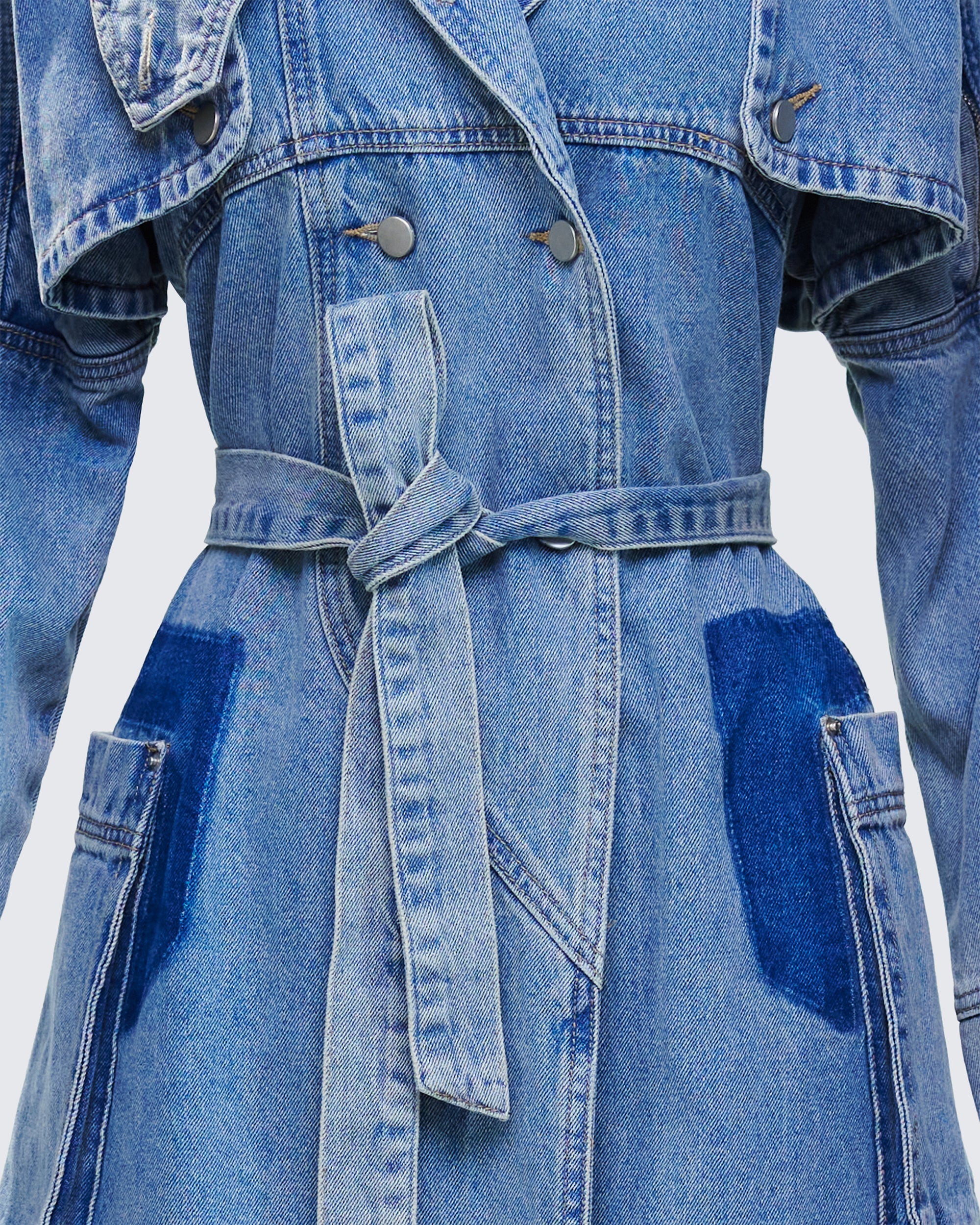 Hestia Denim Trench Coat - Image 6