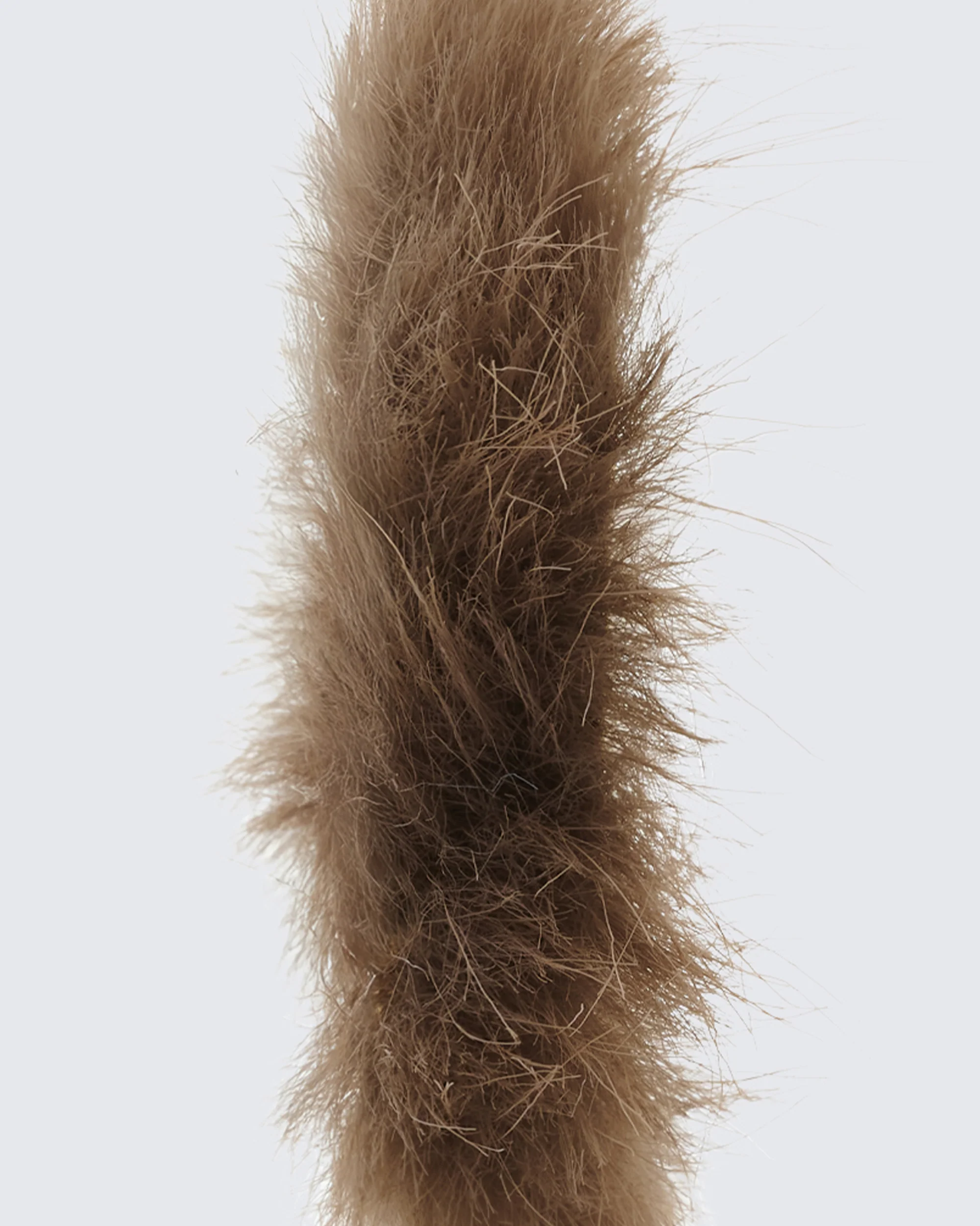 Huntleigh Brown Fur Hoop Earrings - Image 3