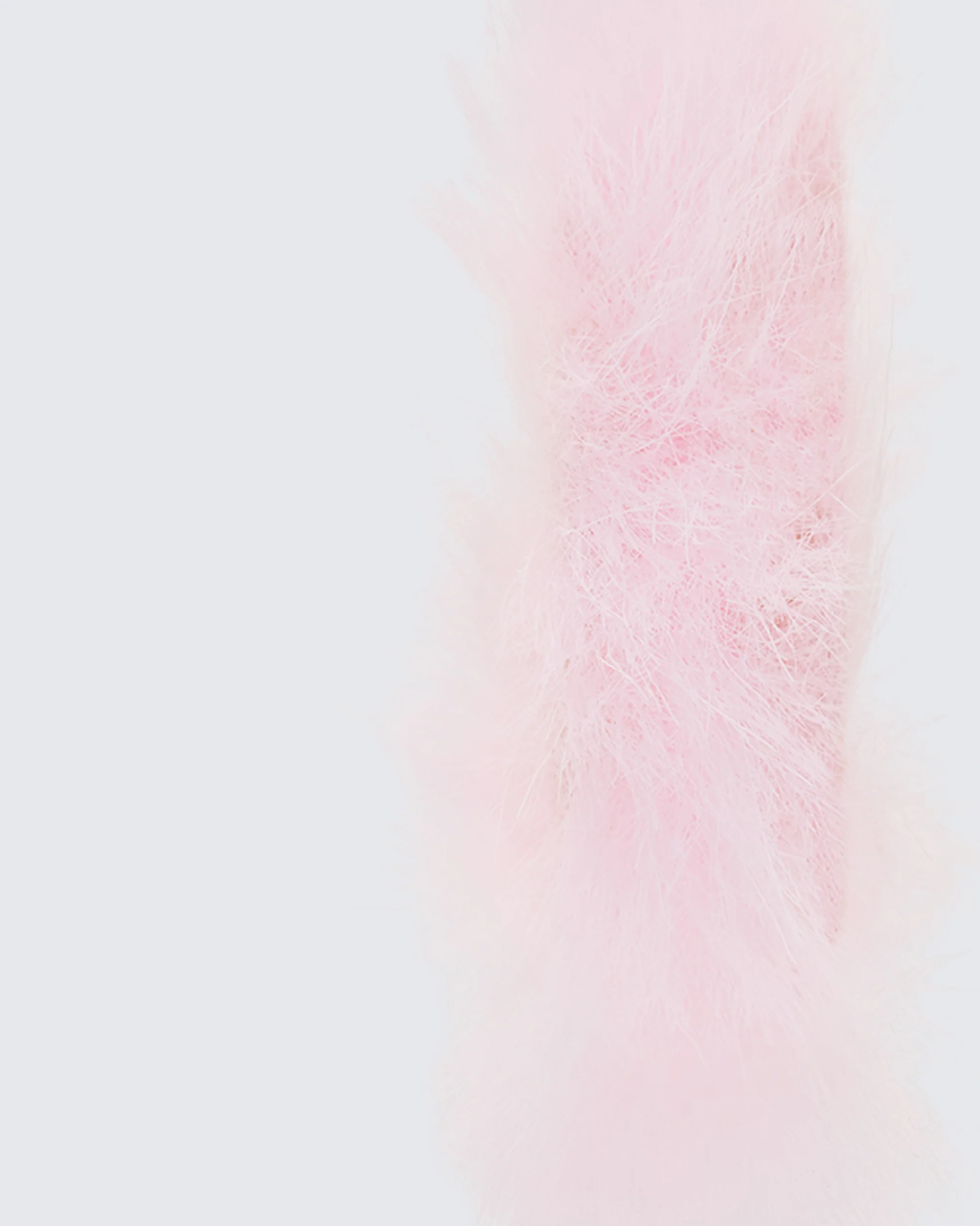 Huntleigh Pink Fur Hoop Earrings - Image 3