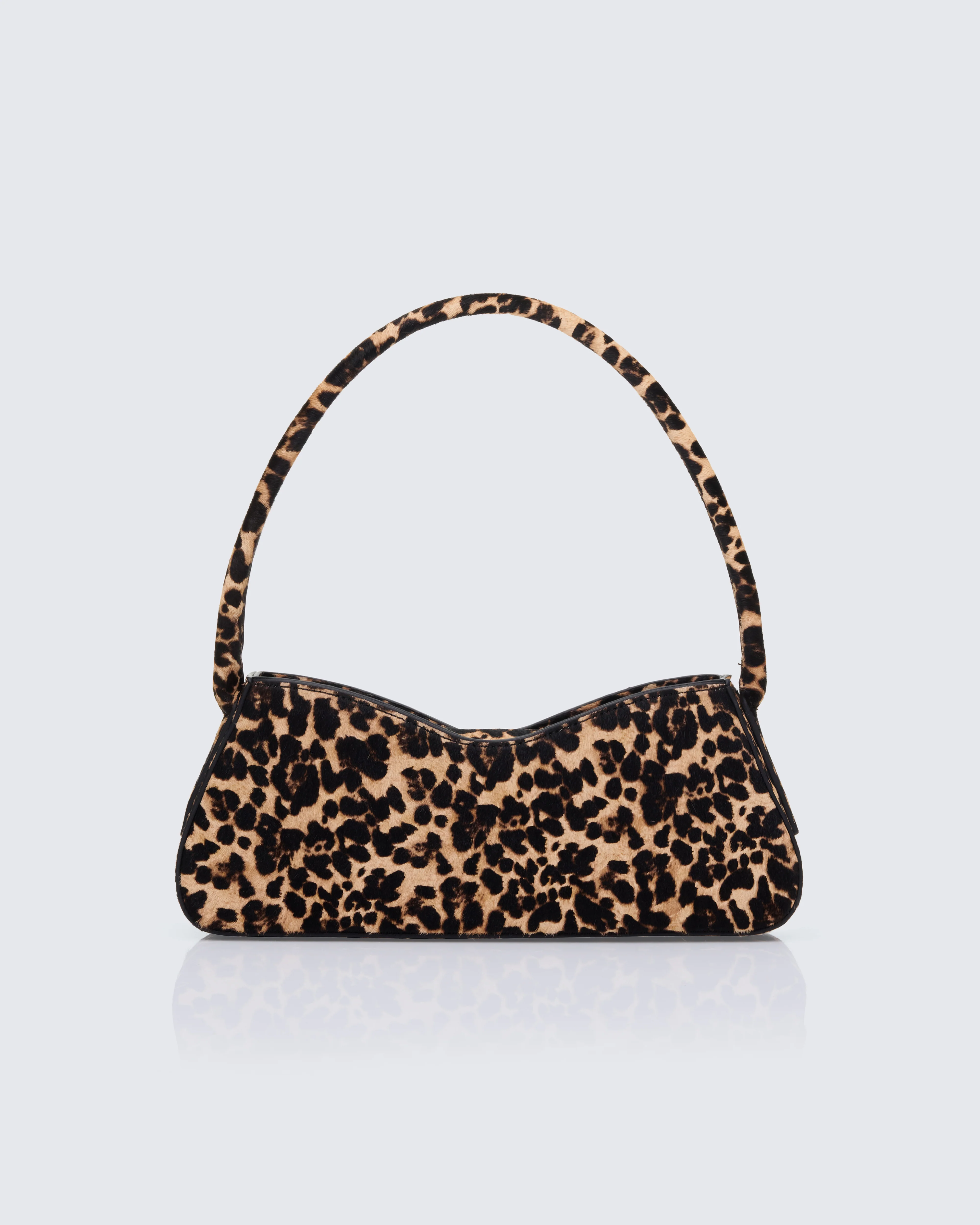 Icon Real Leather Leopard 90's Shoulder Bag - Image 2