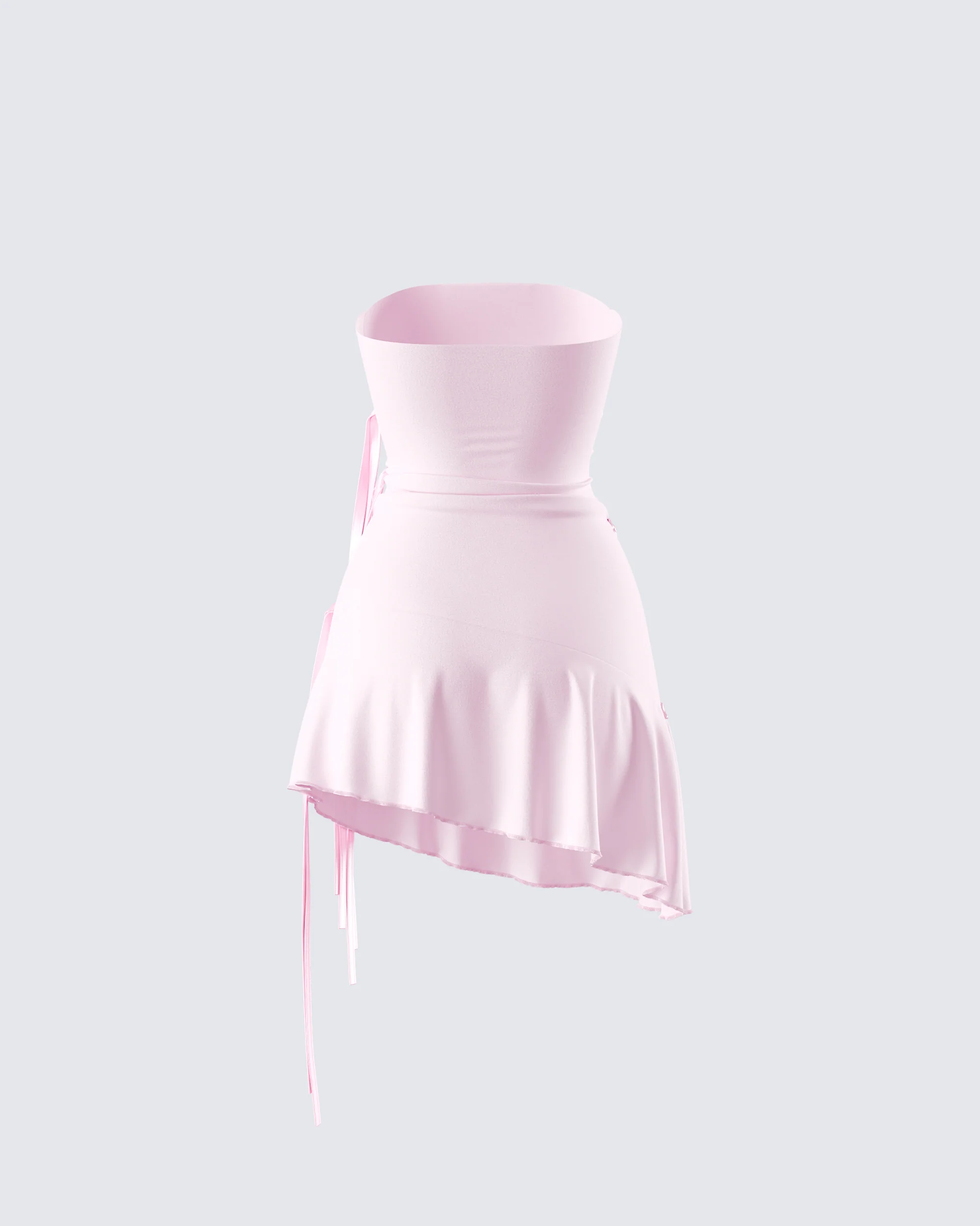 Ilona Pink Jersey Satin Tie Top - Image 3