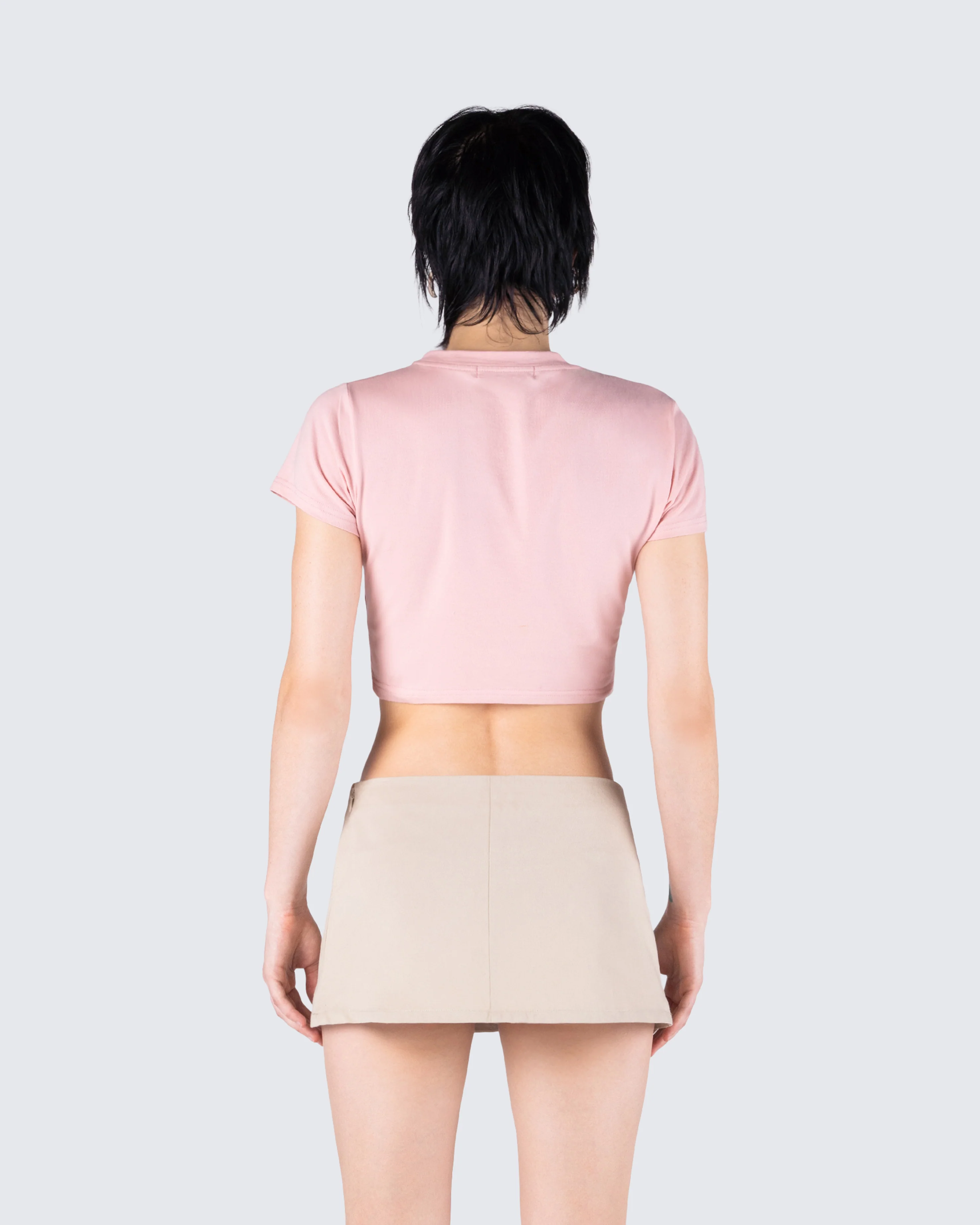 Imaan Pink Jersey Graphic Top - Image 7