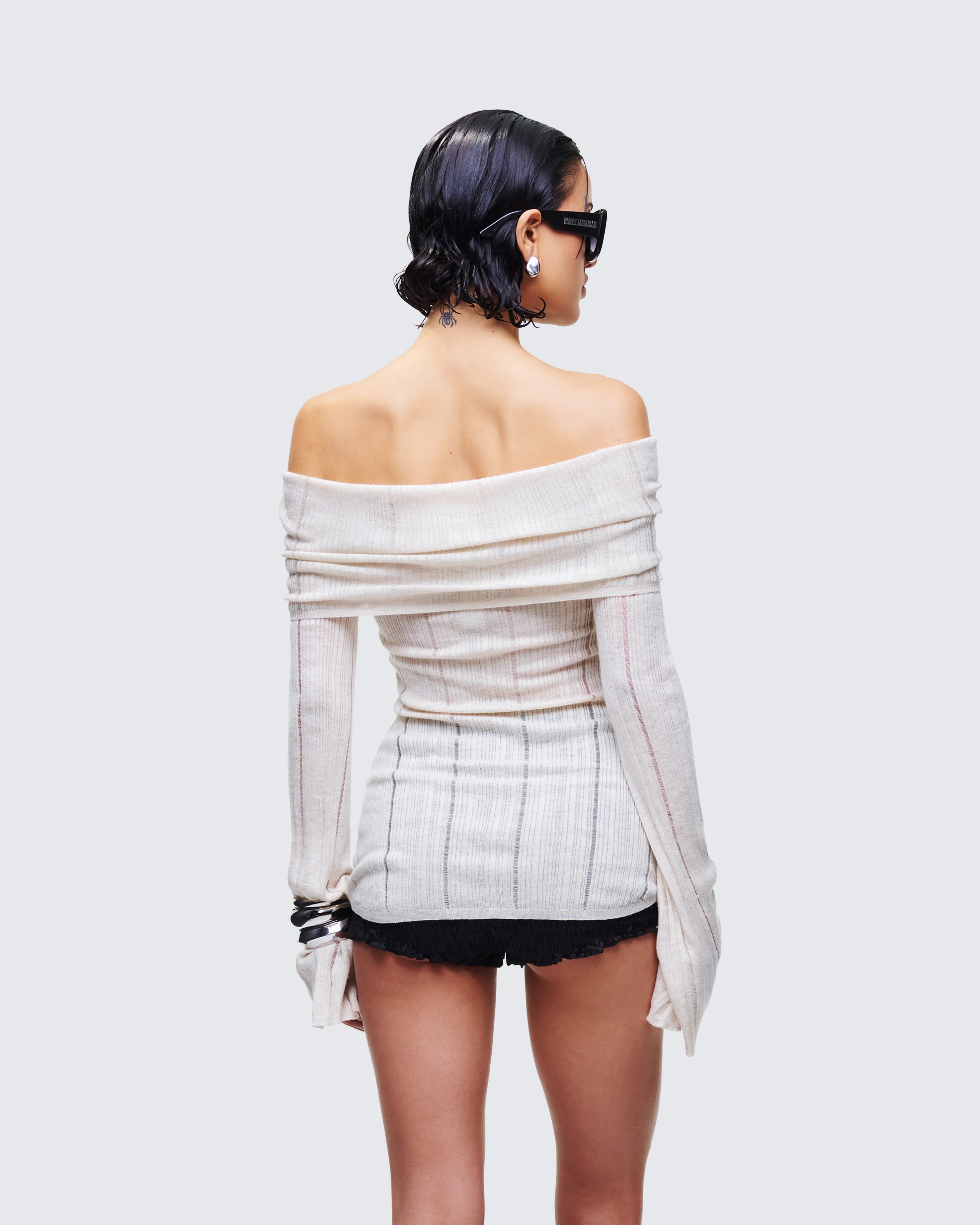 Imelda Ivory Off Shoulder Top - Image 4