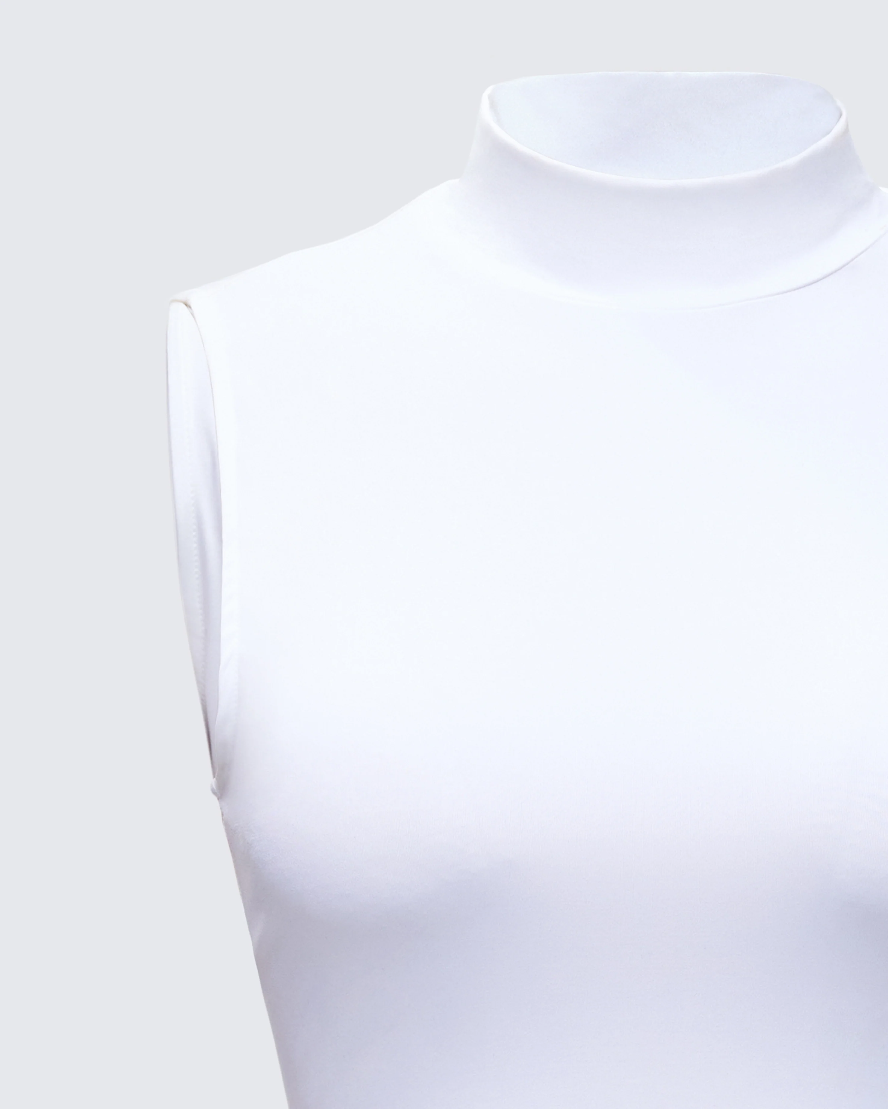 Inaya White Jersey Tank Top - Image 7