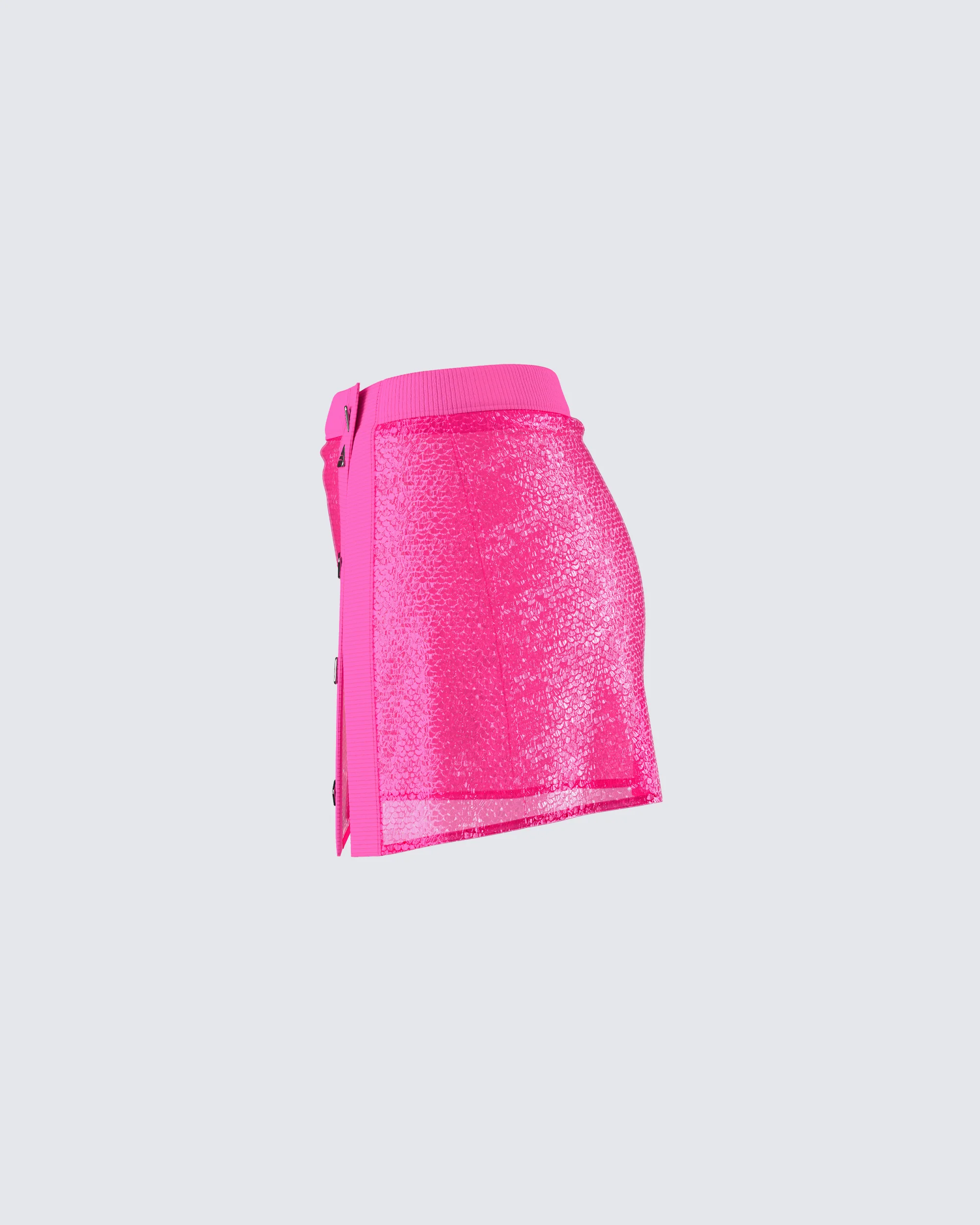 Irie Pink Sequin Mini Skirt - Image 2