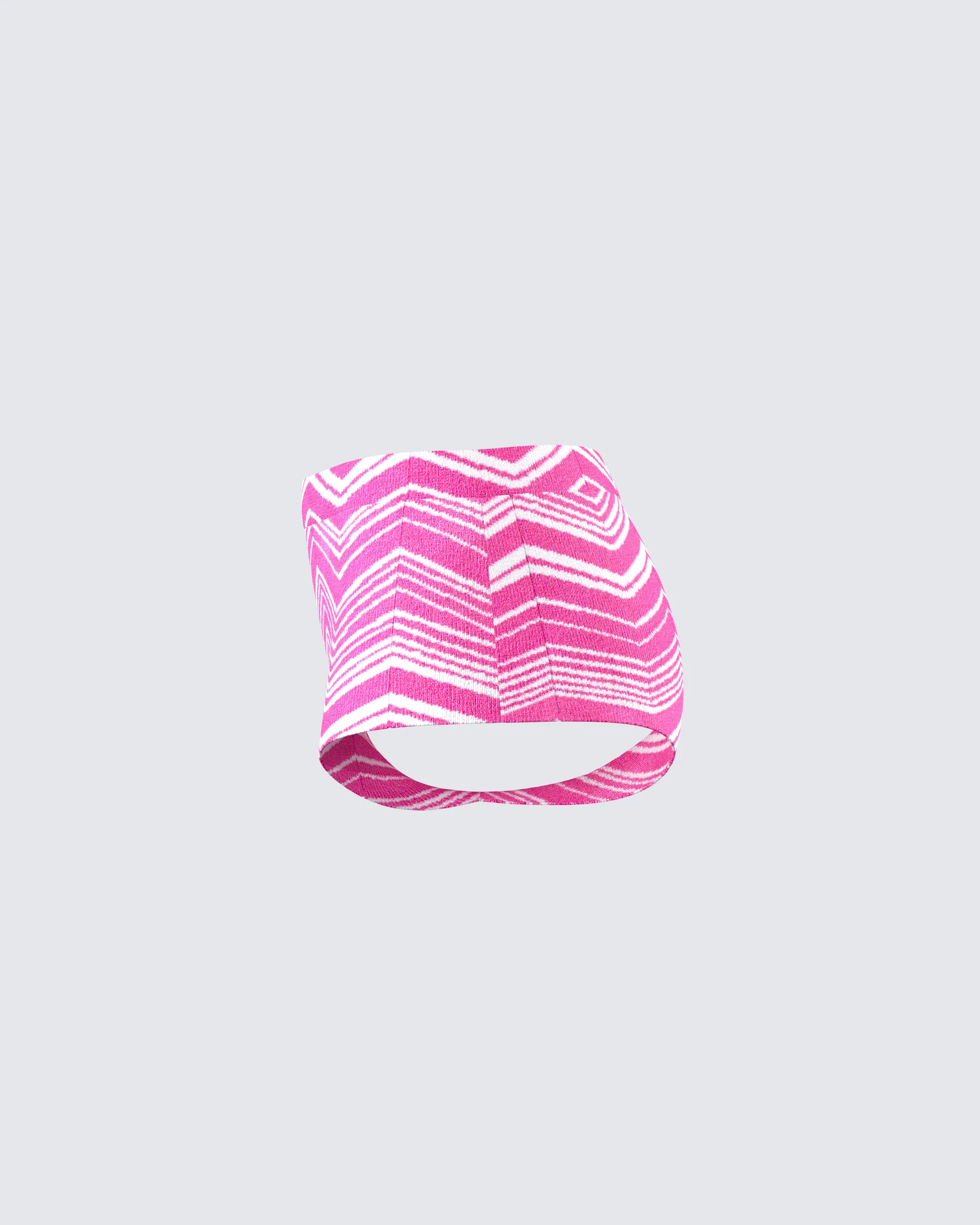 Irie Pink Zig Zag Knit Booty Short - Image 2