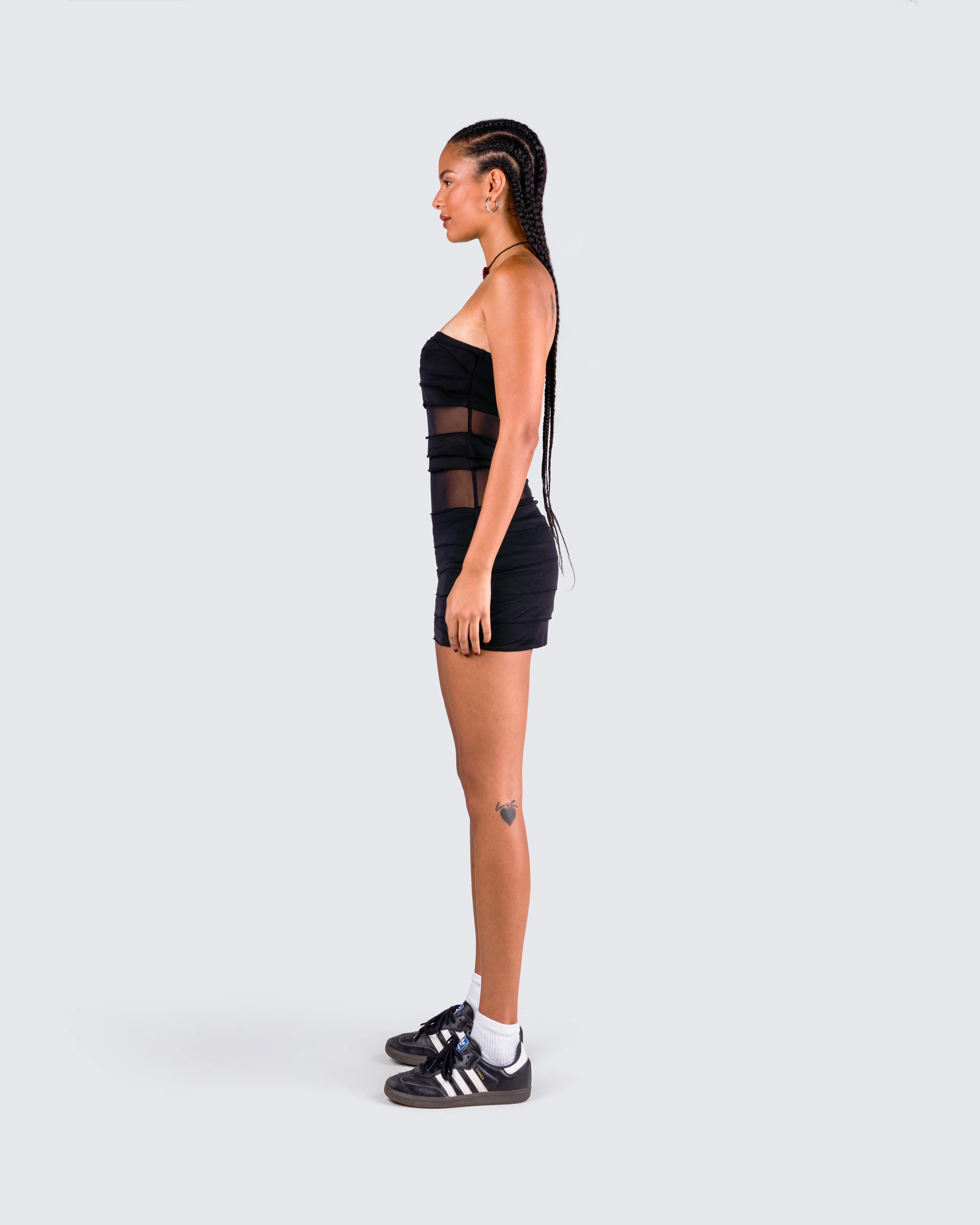Issa Black Tiered Mini Dress - Image 5