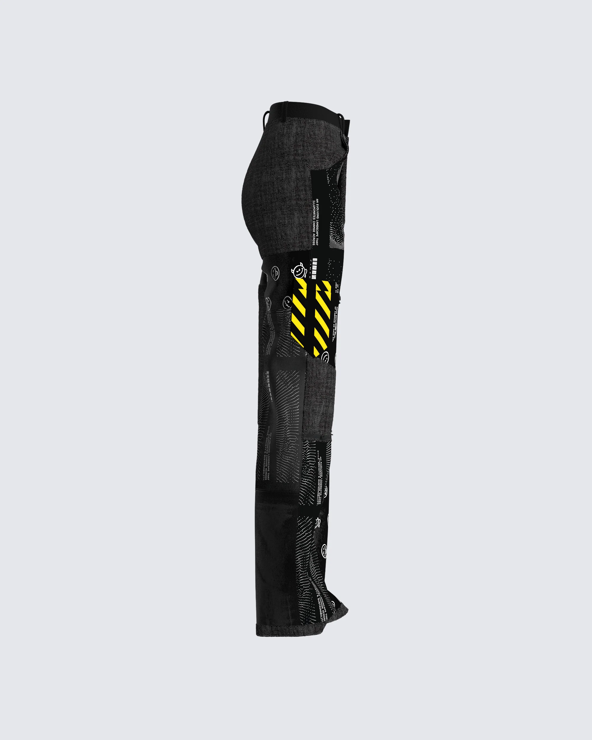 Jacko Printed Patchwork Pants - Image 2