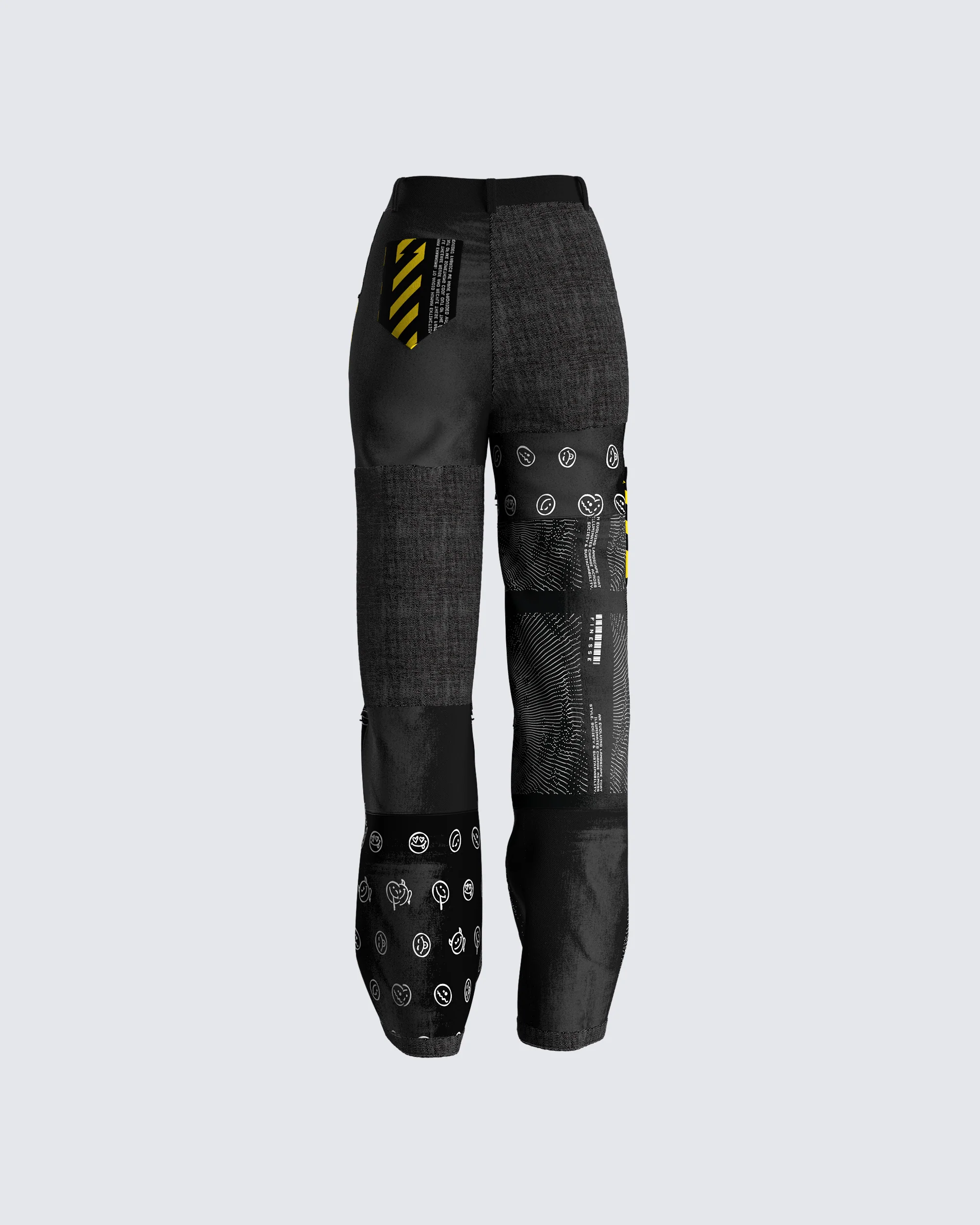Jacko Printed Patchwork Pants - Image 3