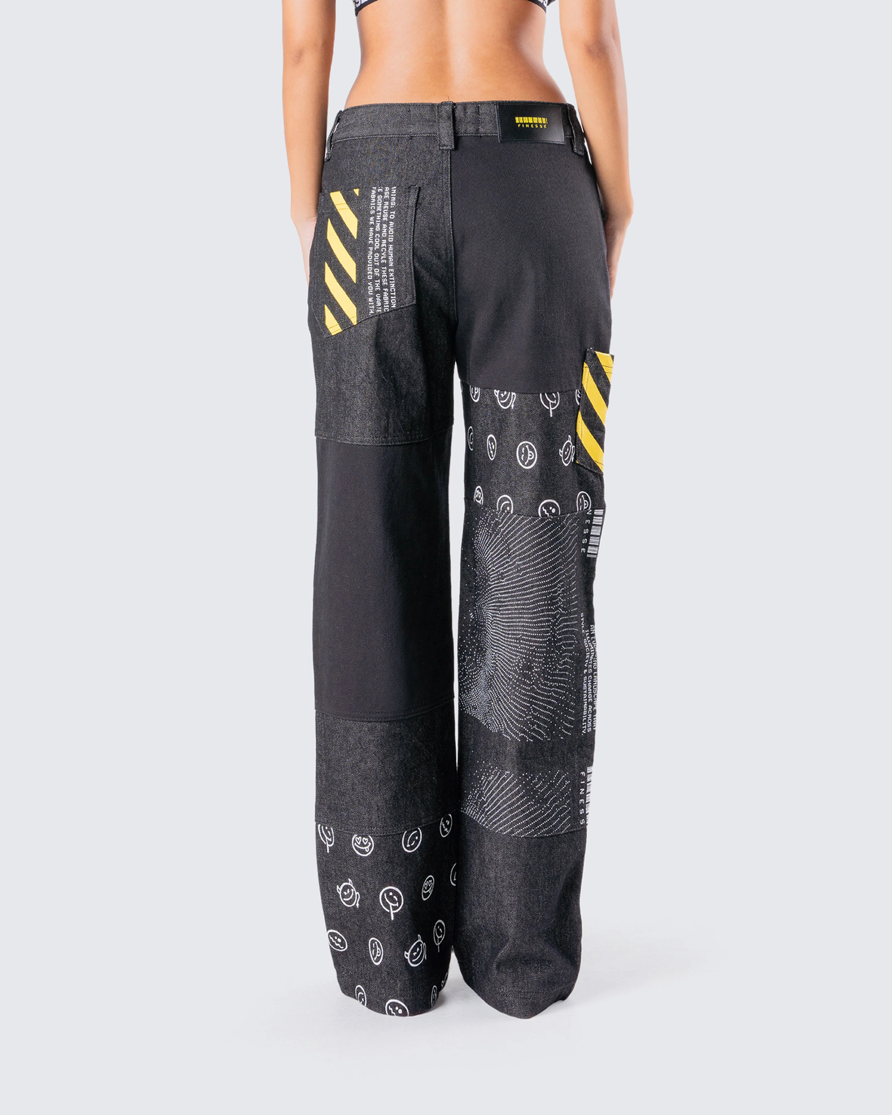 Jacko Printed Patchwork Pants - Image 7