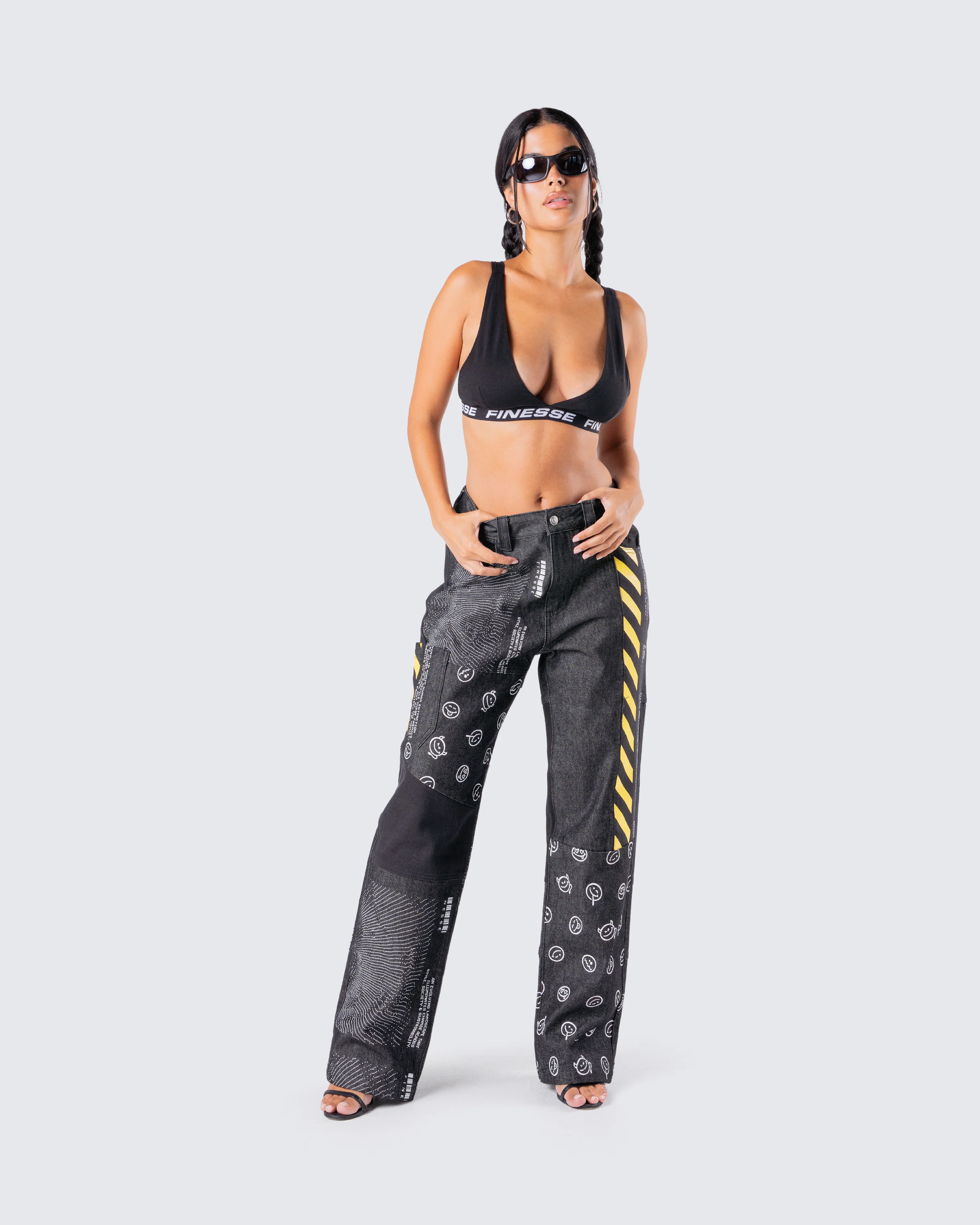 Jacko Printed Patchwork Pants - Image 8