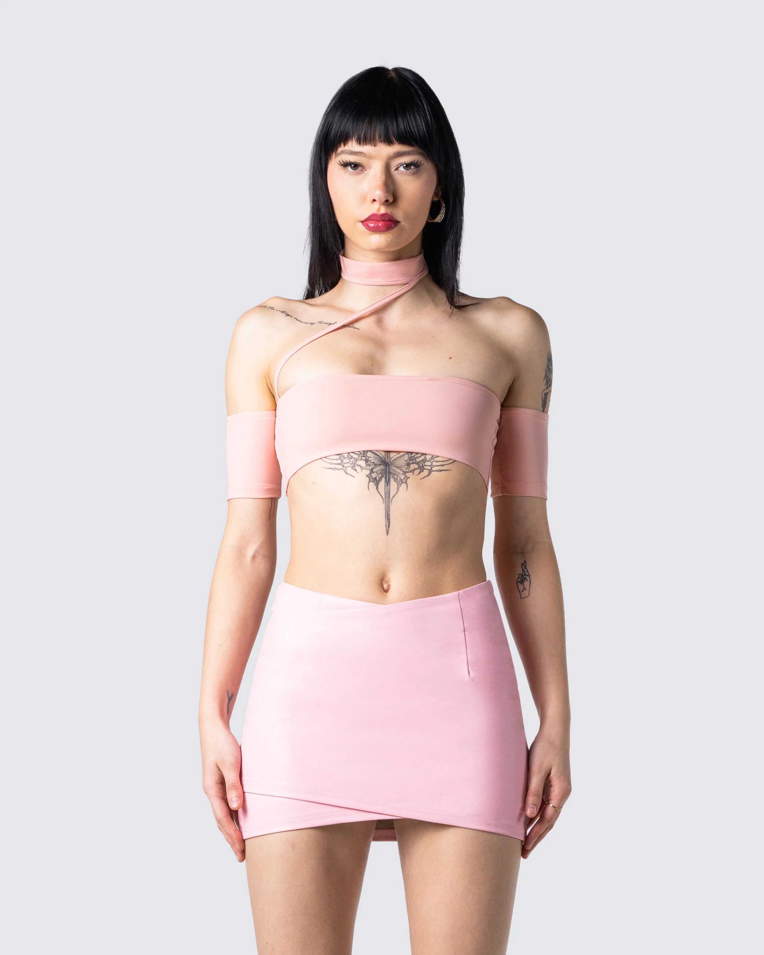 Jacque Pink Crop Top - Image 4