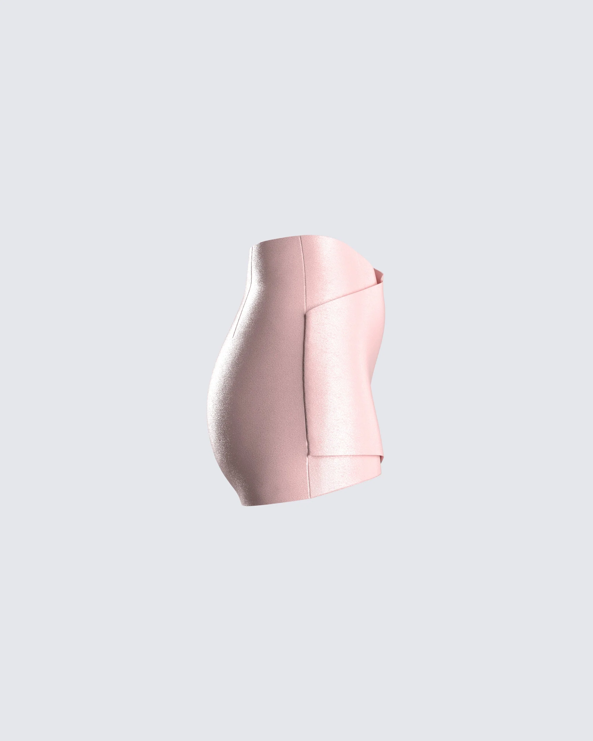 Jacque Pink Vegan Leather Skirt - Image 2