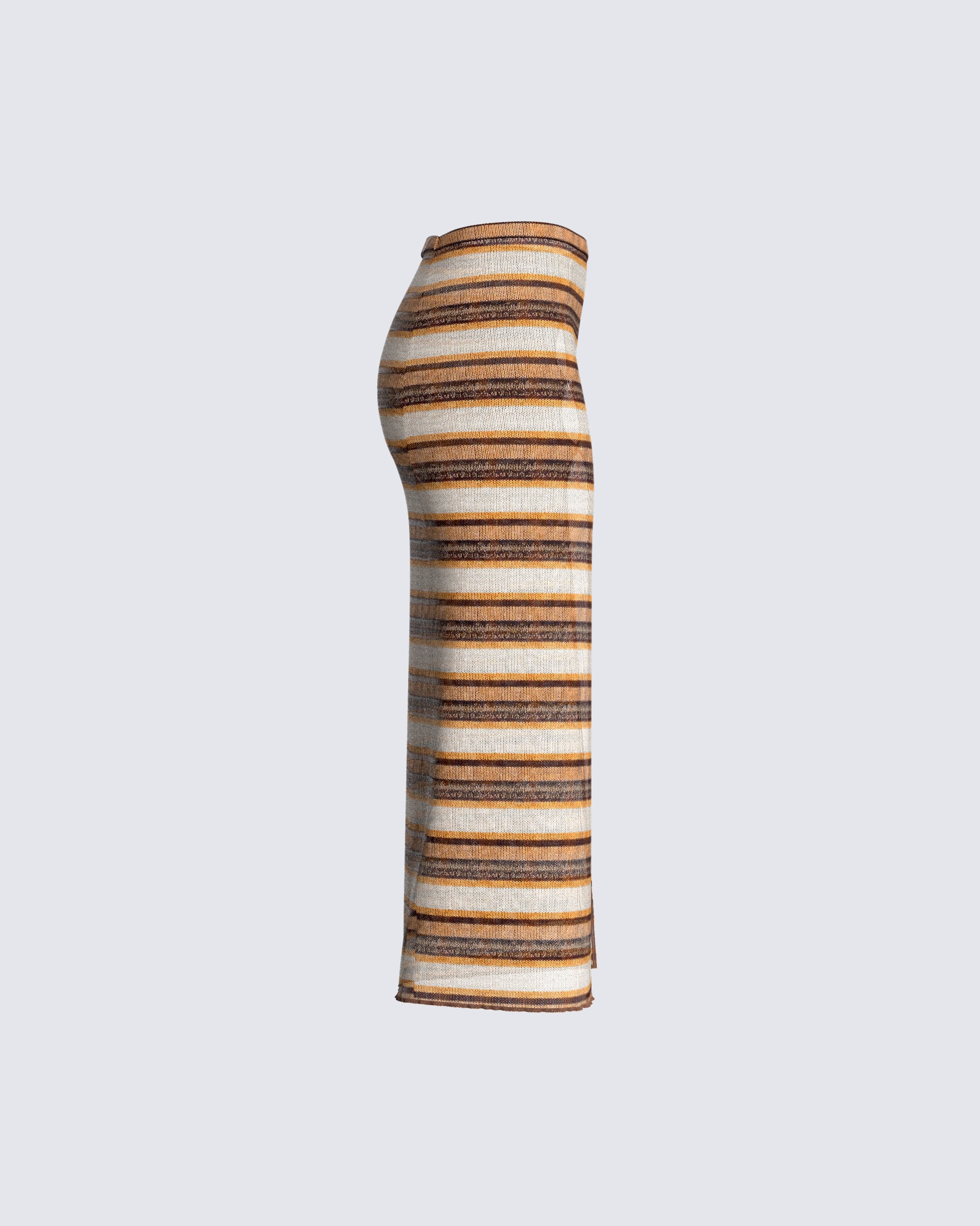 Jade Multi Stripe Sweater Skirt - Image 2